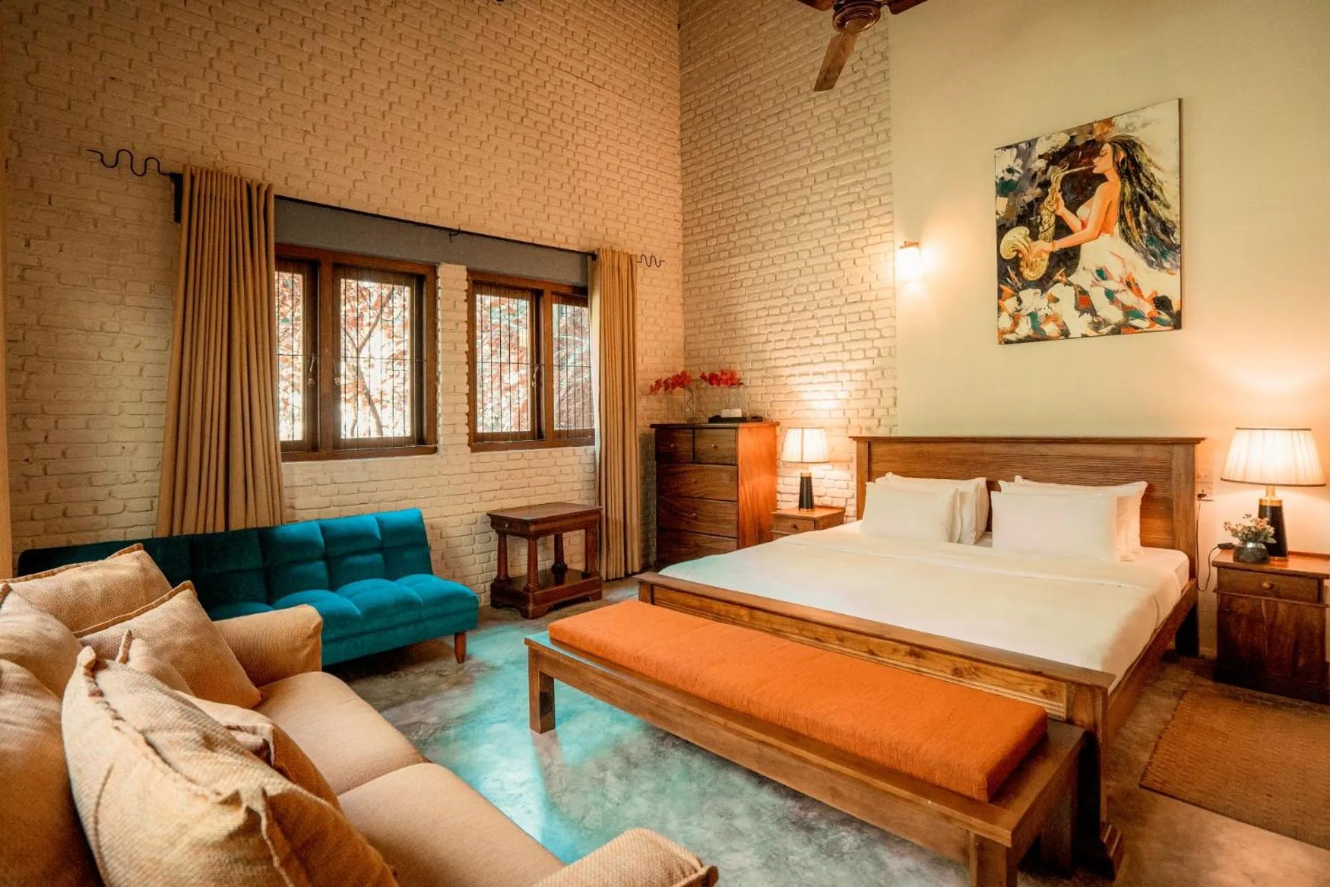 Bed in Arsulana Eco Lodge & Spa