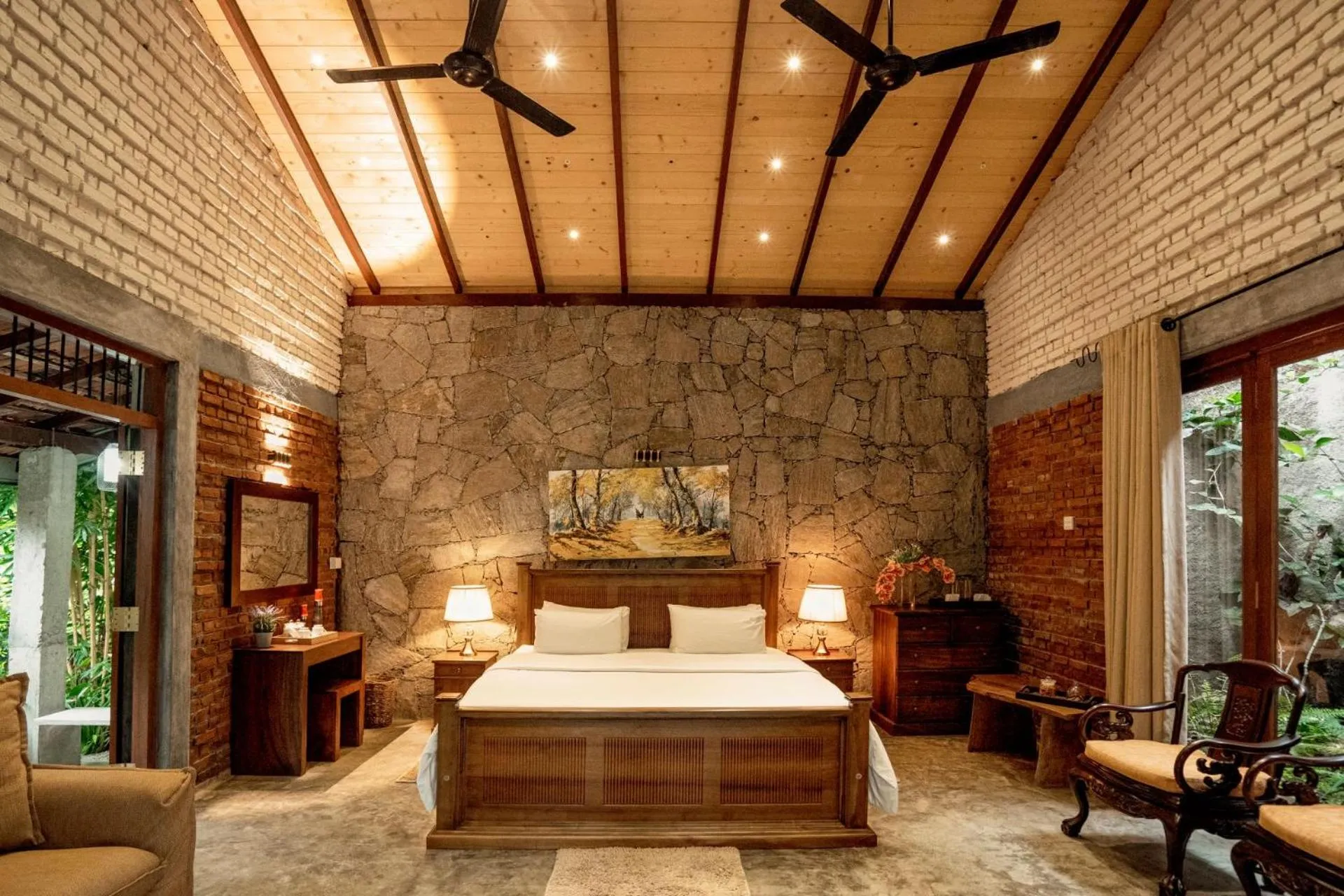 Bed in Arsulana Eco Lodge & Spa
