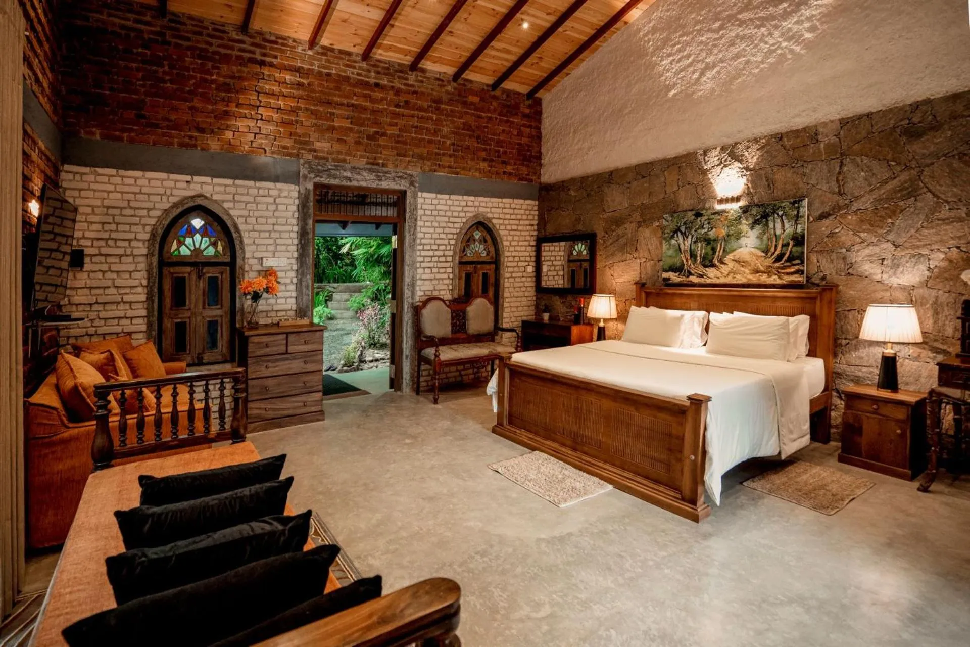Bed in Arsulana Eco Lodge & Spa
