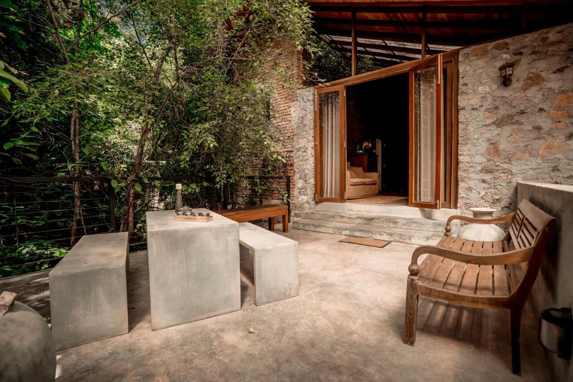 Patio in Arsulana Eco Lodge & Spa