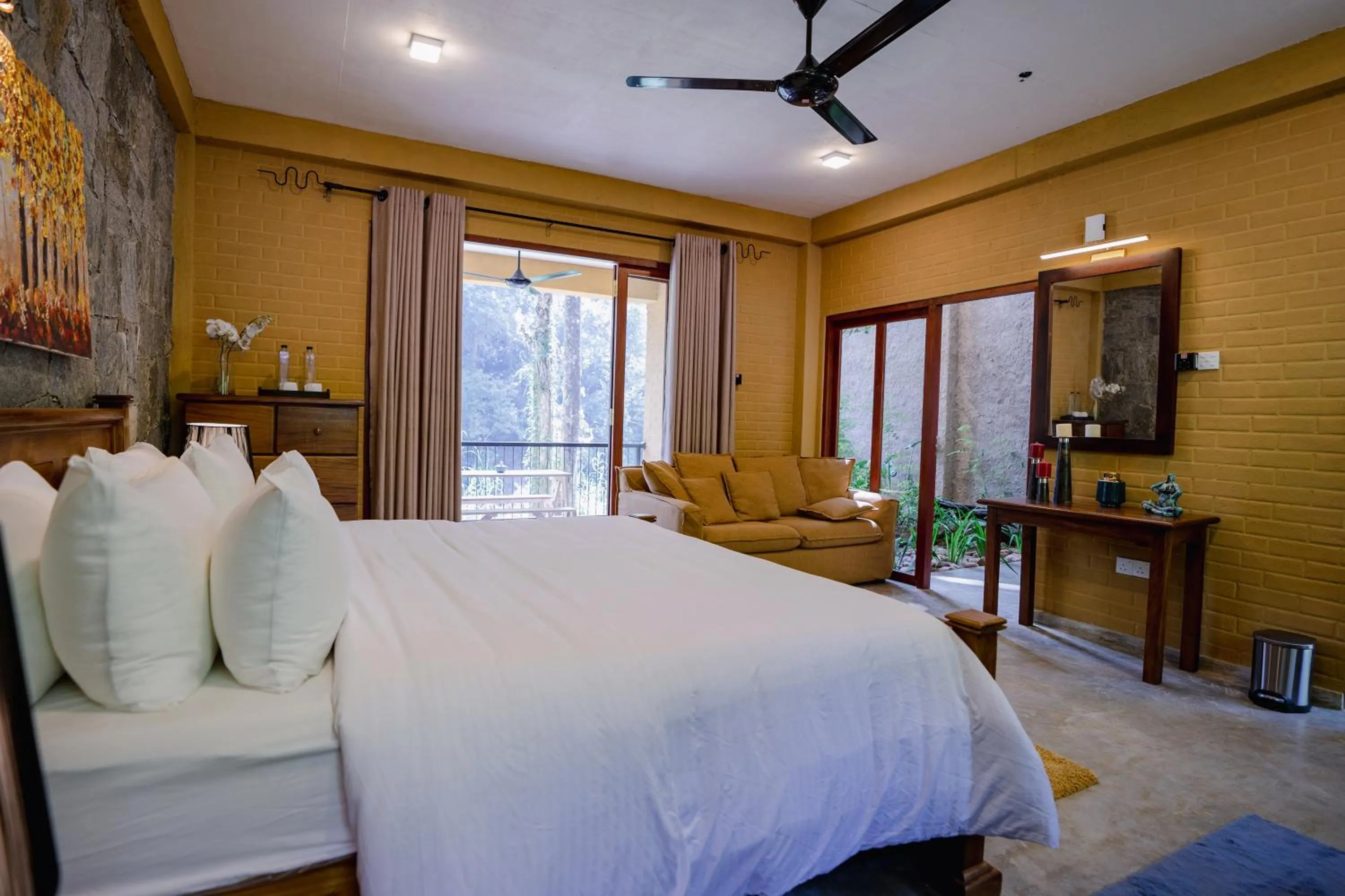Bed in Arsulana Eco Lodge & Spa
