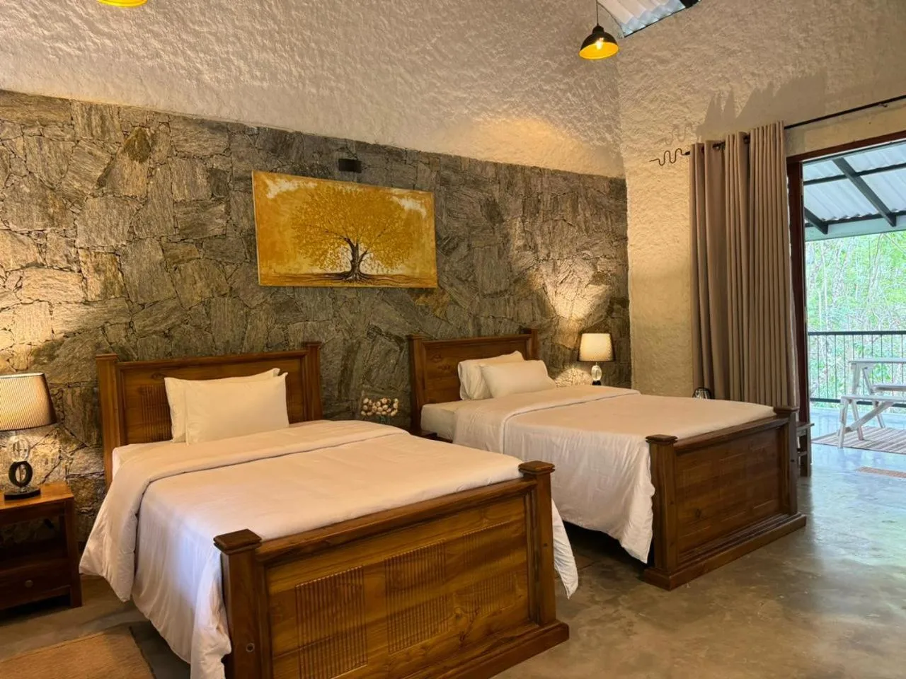 Bed in Arsulana Eco Lodge & Spa