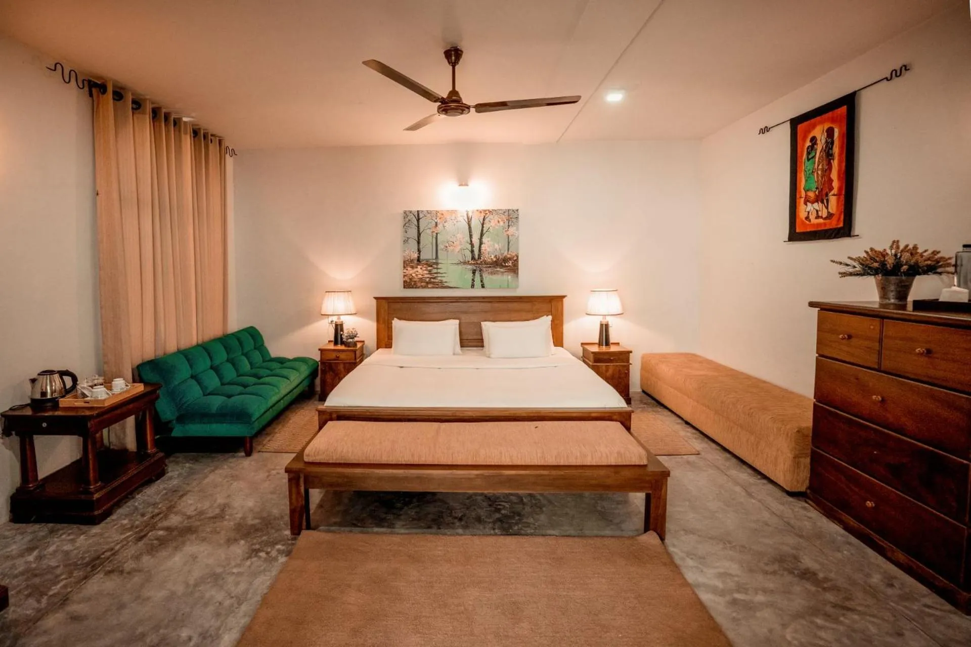 Bed in Arsulana Eco Lodge & Spa