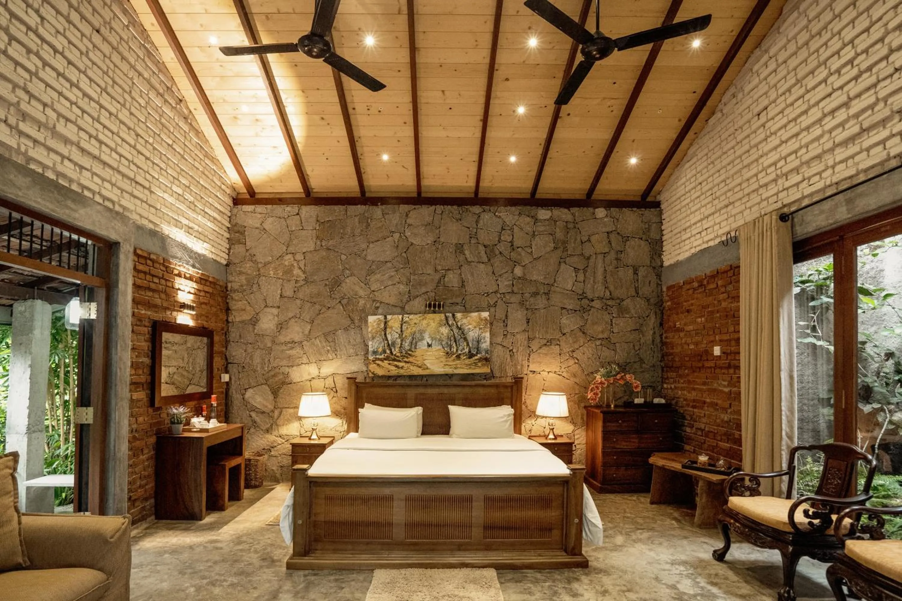 Bed in Arsulana Eco Lodge & Spa