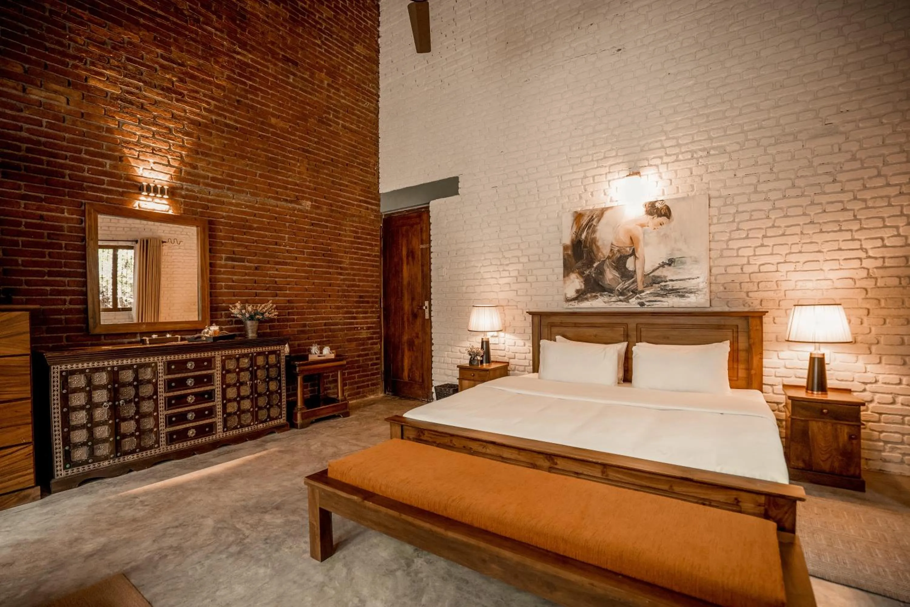 Bed in Arsulana Eco Lodge & Spa