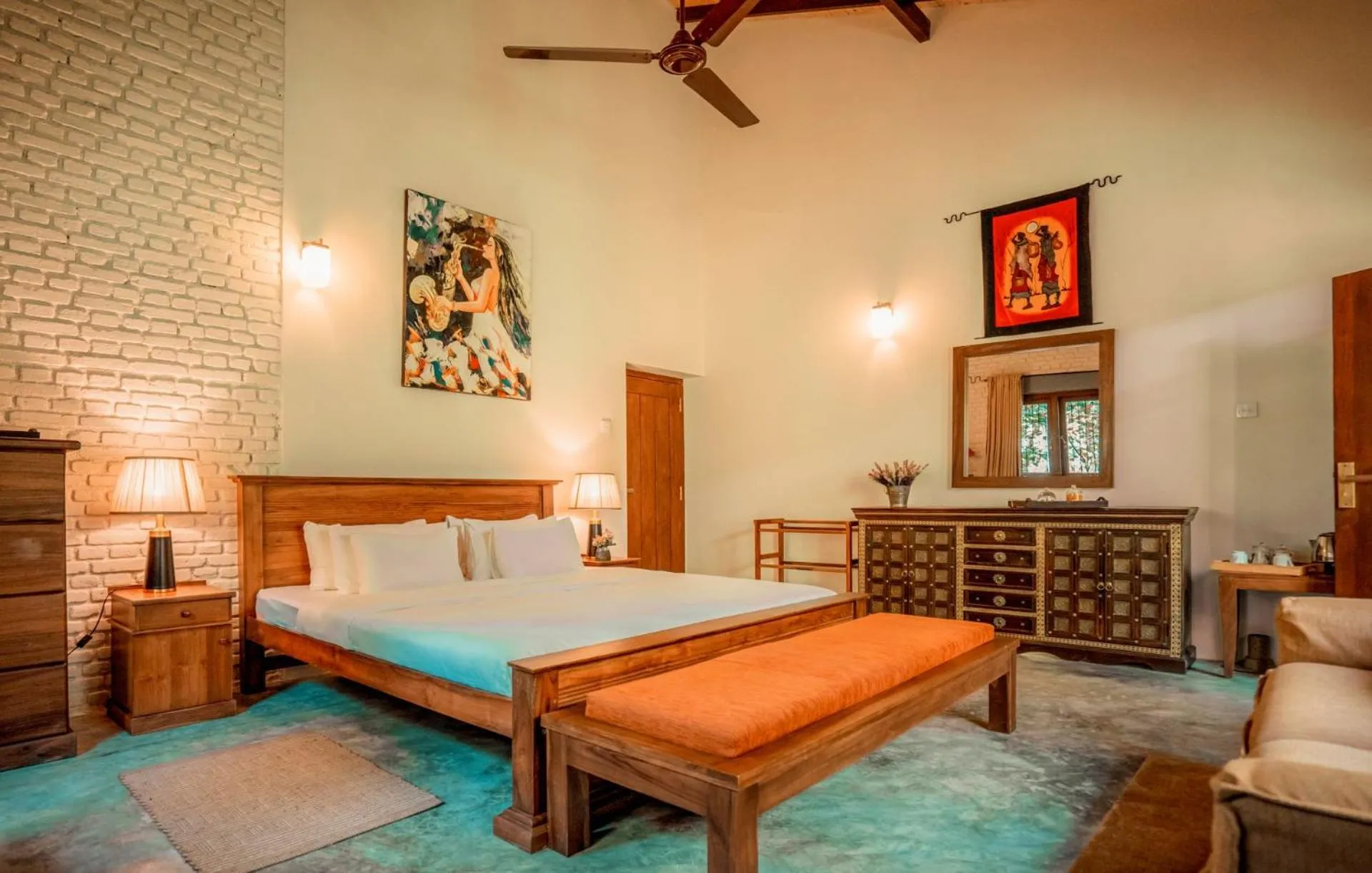 Bed in Arsulana Eco Lodge & Spa