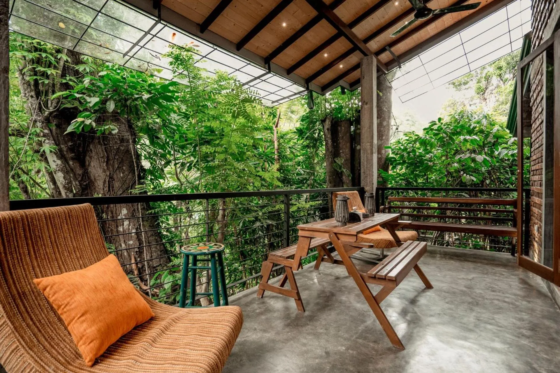 Patio in Arsulana Eco Lodge & Spa