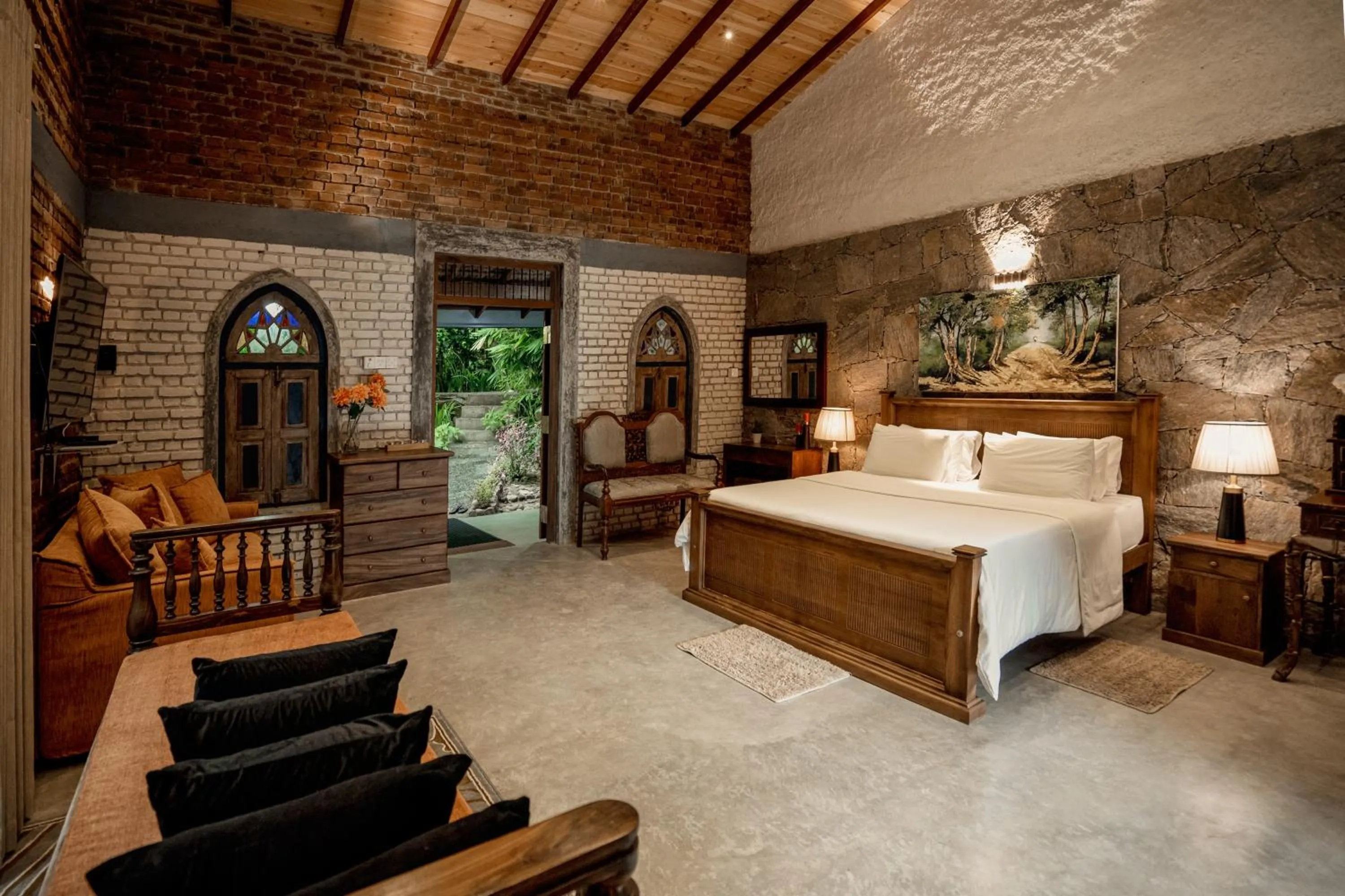 Bed in Arsulana Eco Lodge & Spa