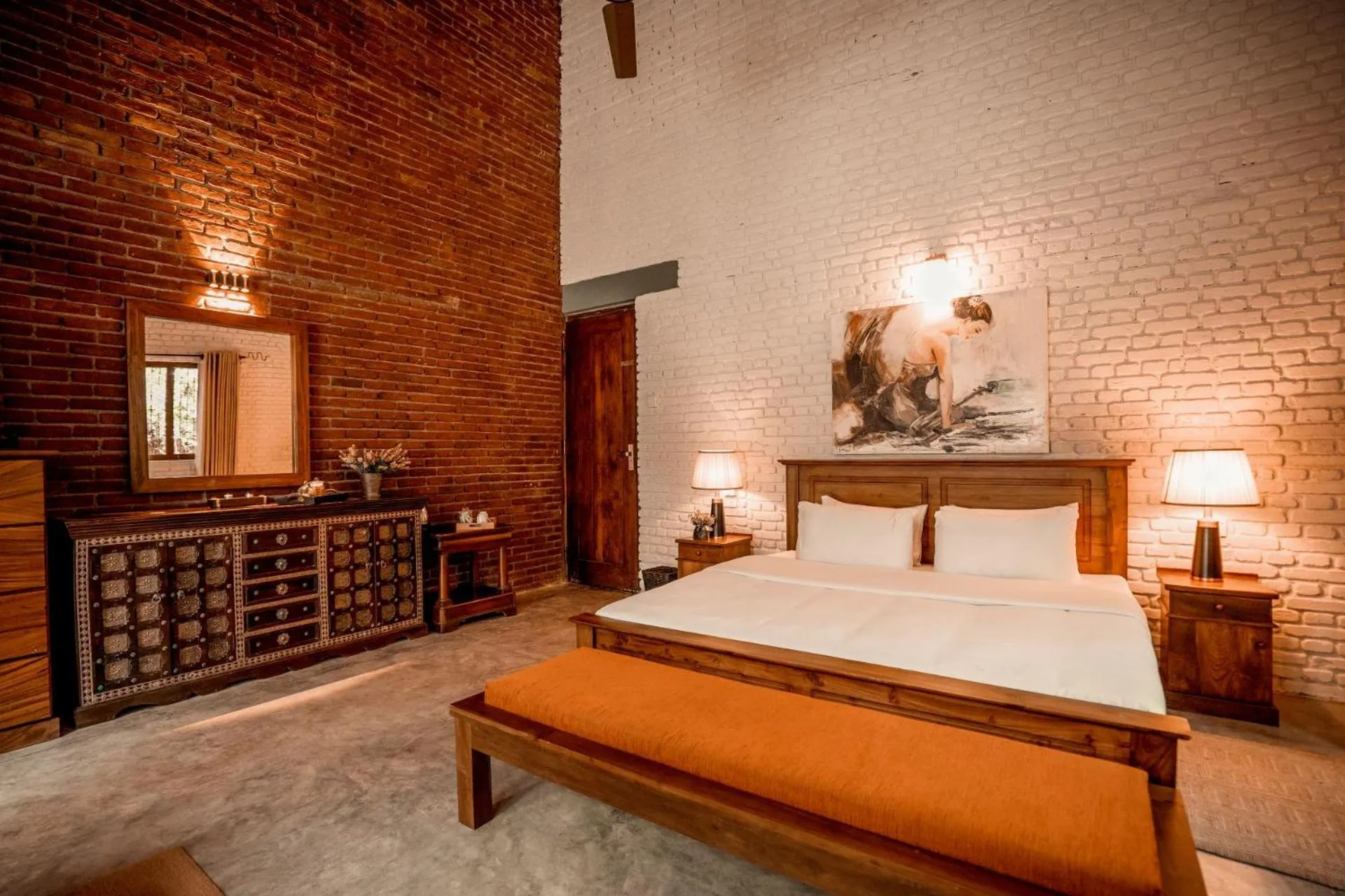 Bed in Arsulana Eco Lodge & Spa