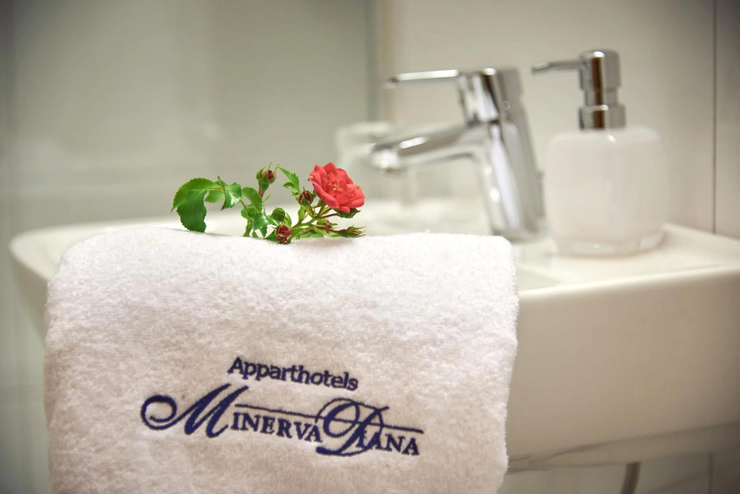 Shower in Apparthotel Minerva Diana Octavia