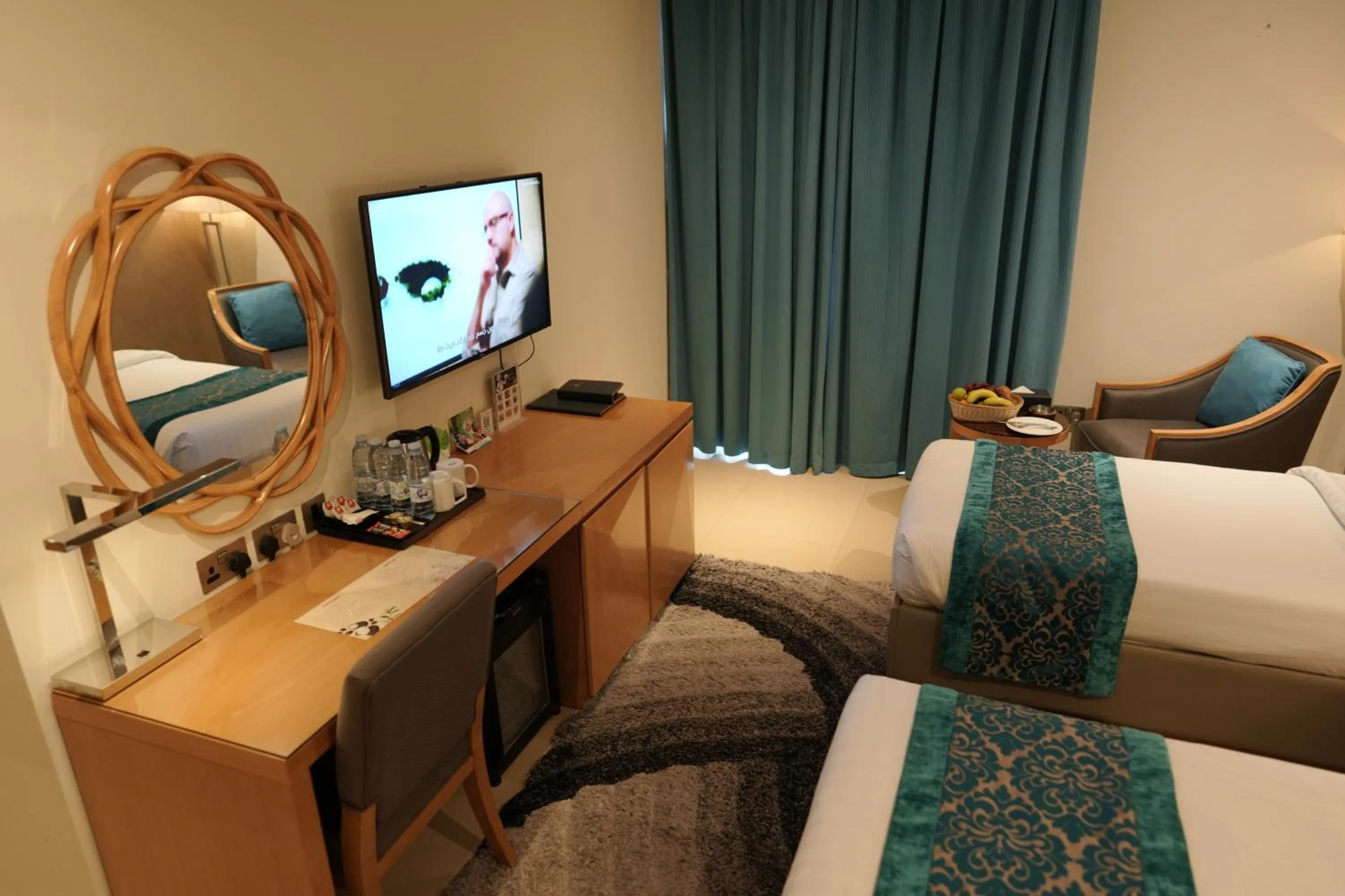 TV and multimedia, Bed in Meshal Hotel