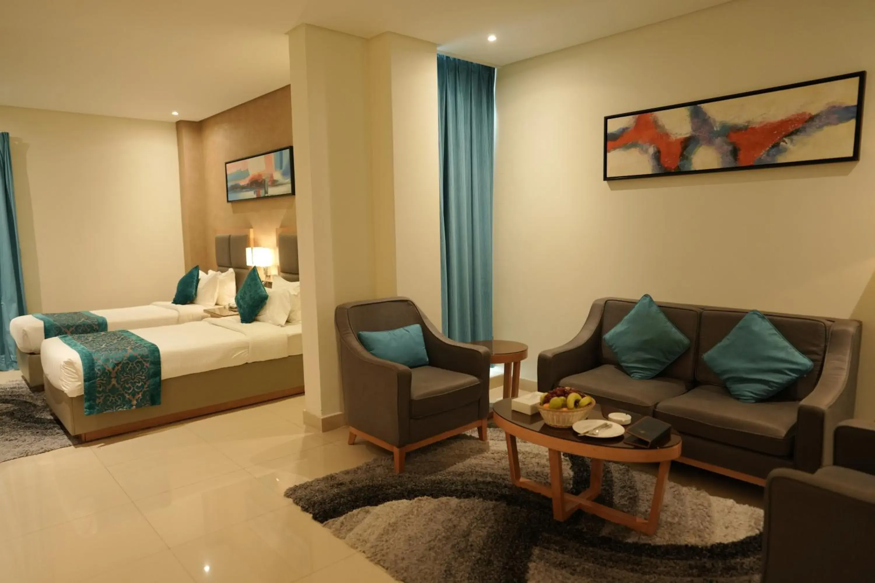 Seating area, Bed in Meshal Hotel Seating area, Bed in Meshal Hotel