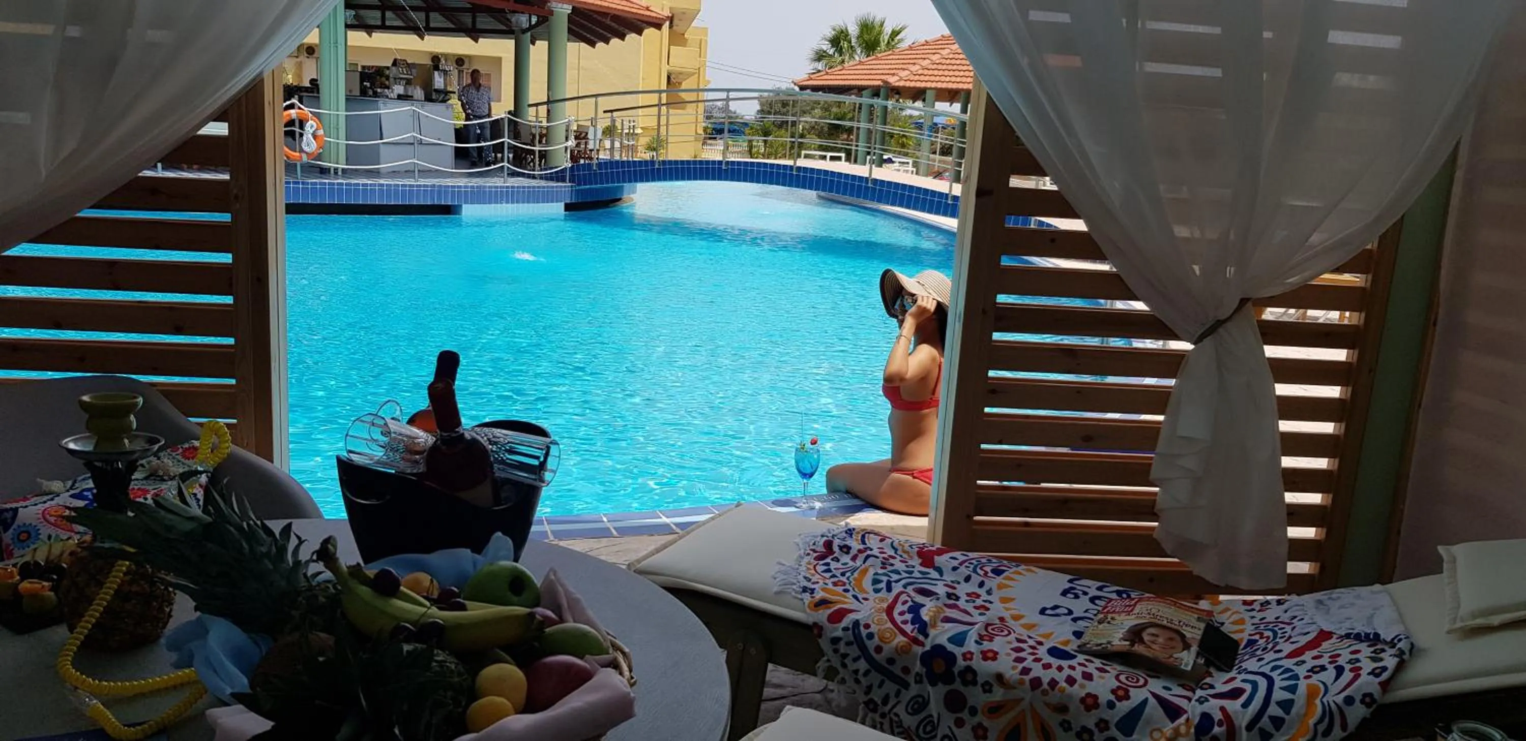 Pool view in Fantasy Hotel