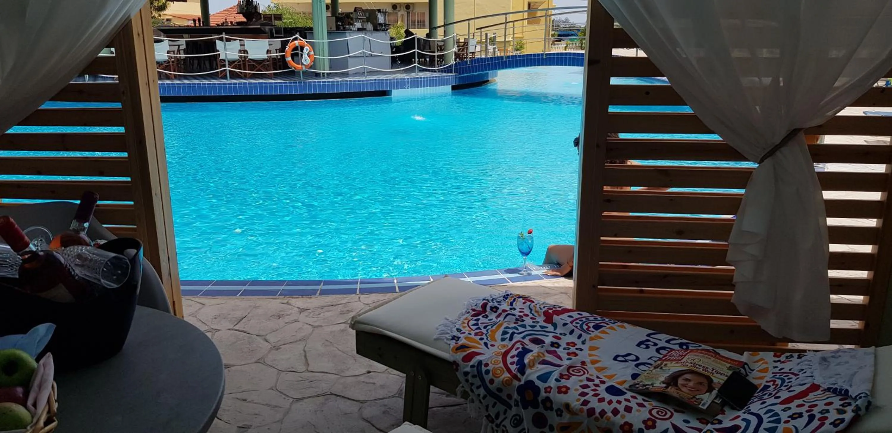 Pool view in Fantasy Hotel