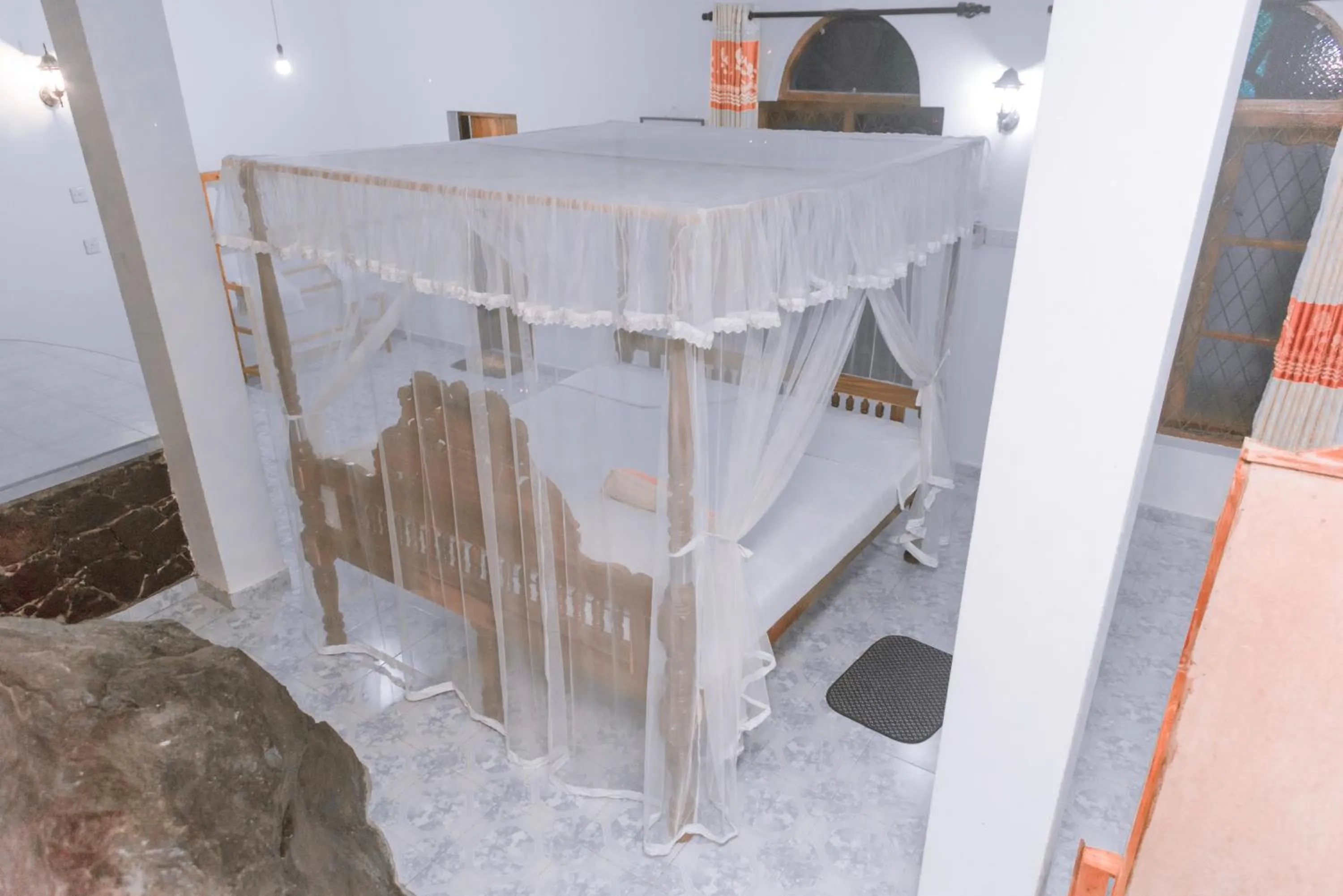 Bedroom, Bed in Rock House