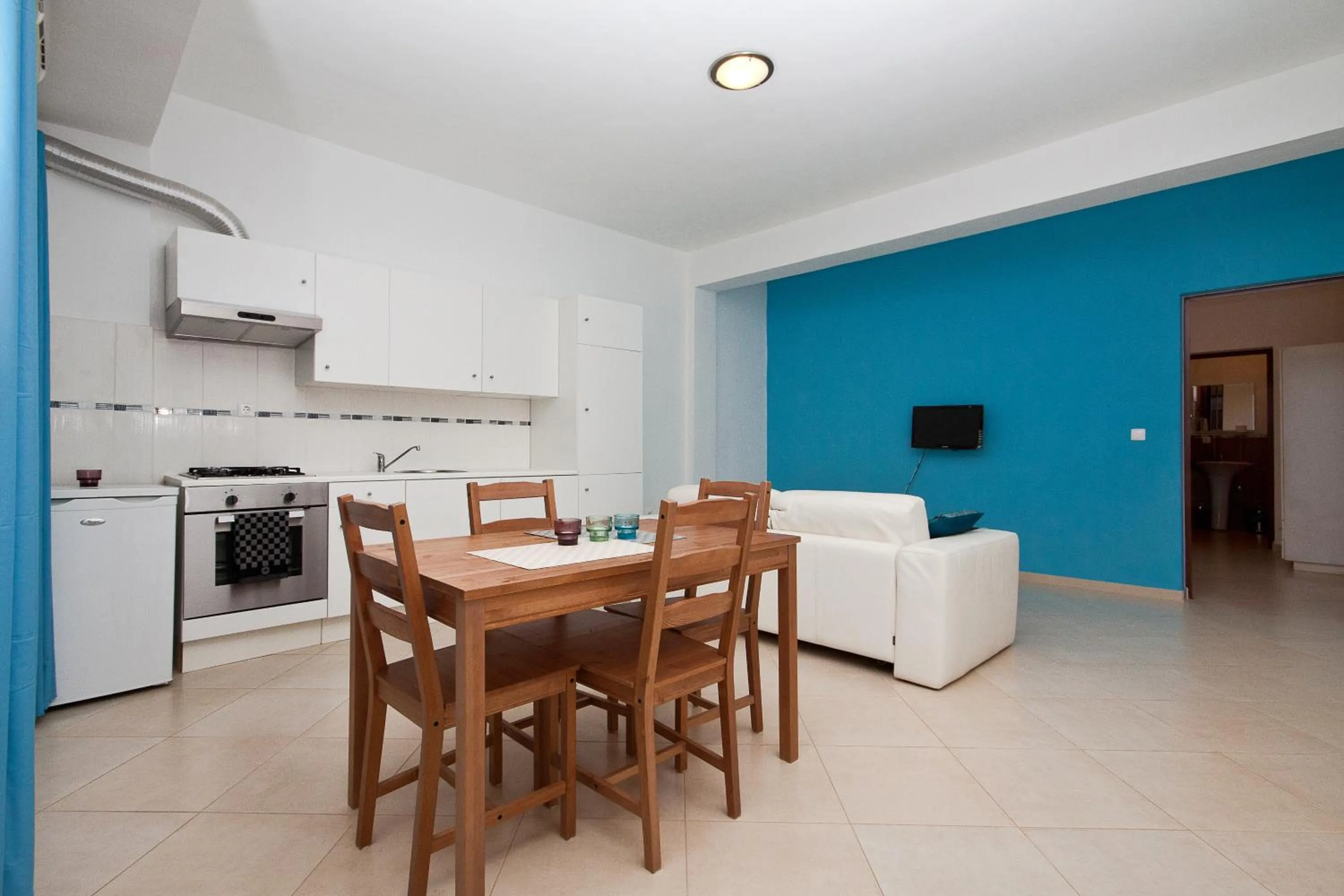 Kitchen or kitchenette in Aparthotel Praiano