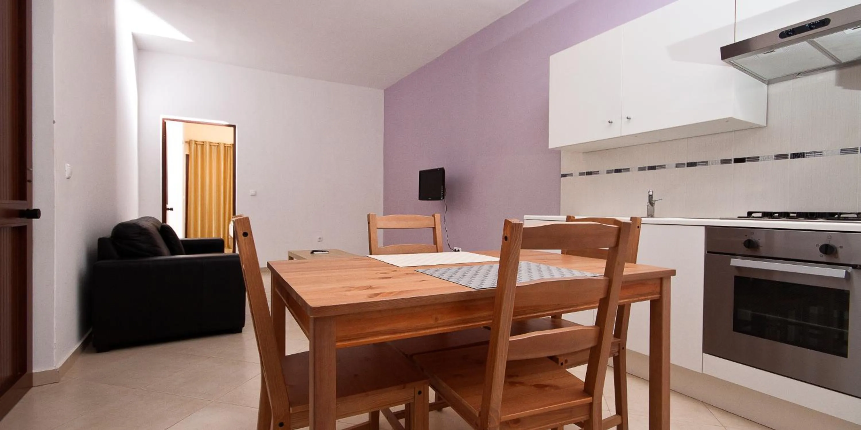 Kitchen or kitchenette in Aparthotel Praiano