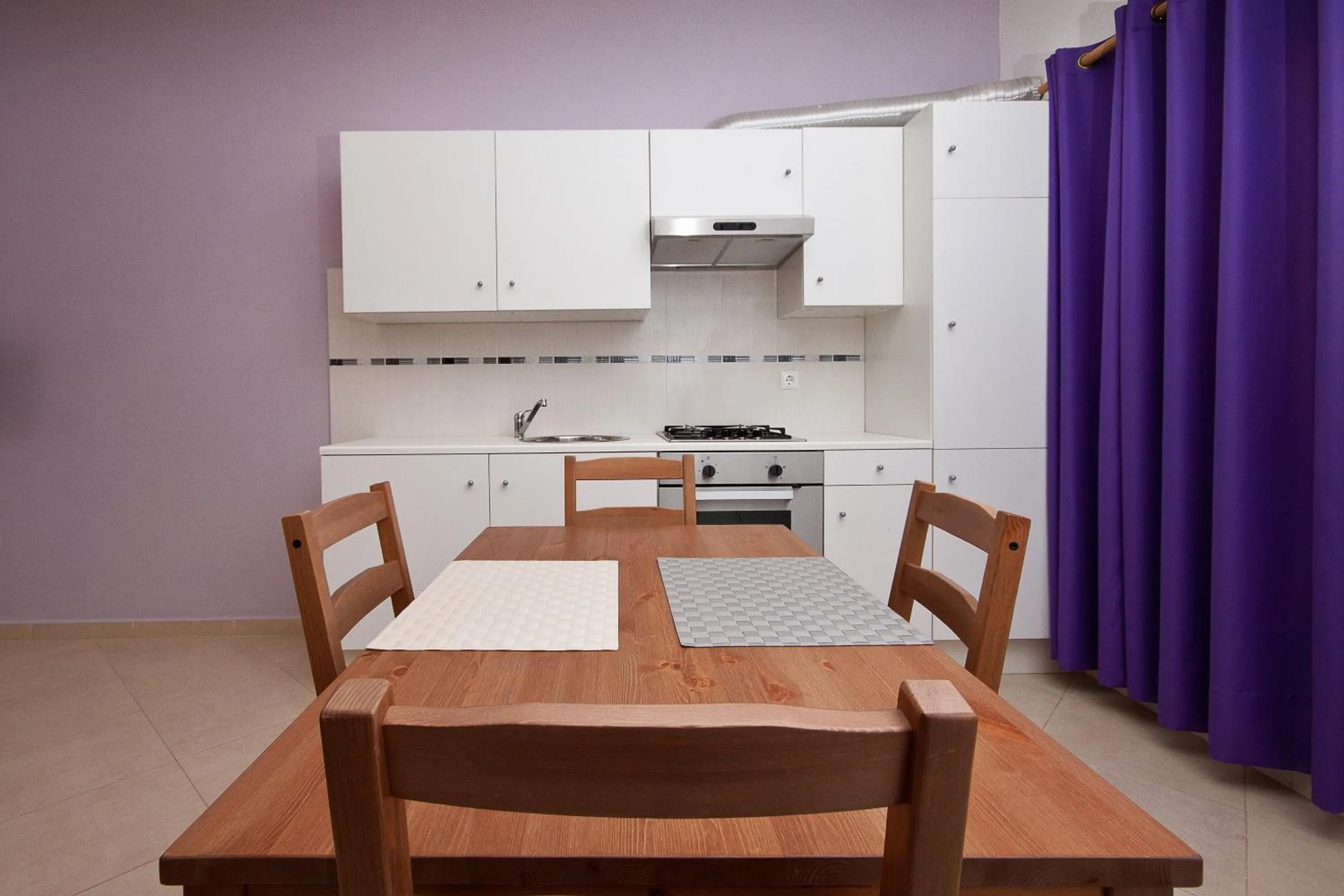 Kitchen or kitchenette in Aparthotel Praiano