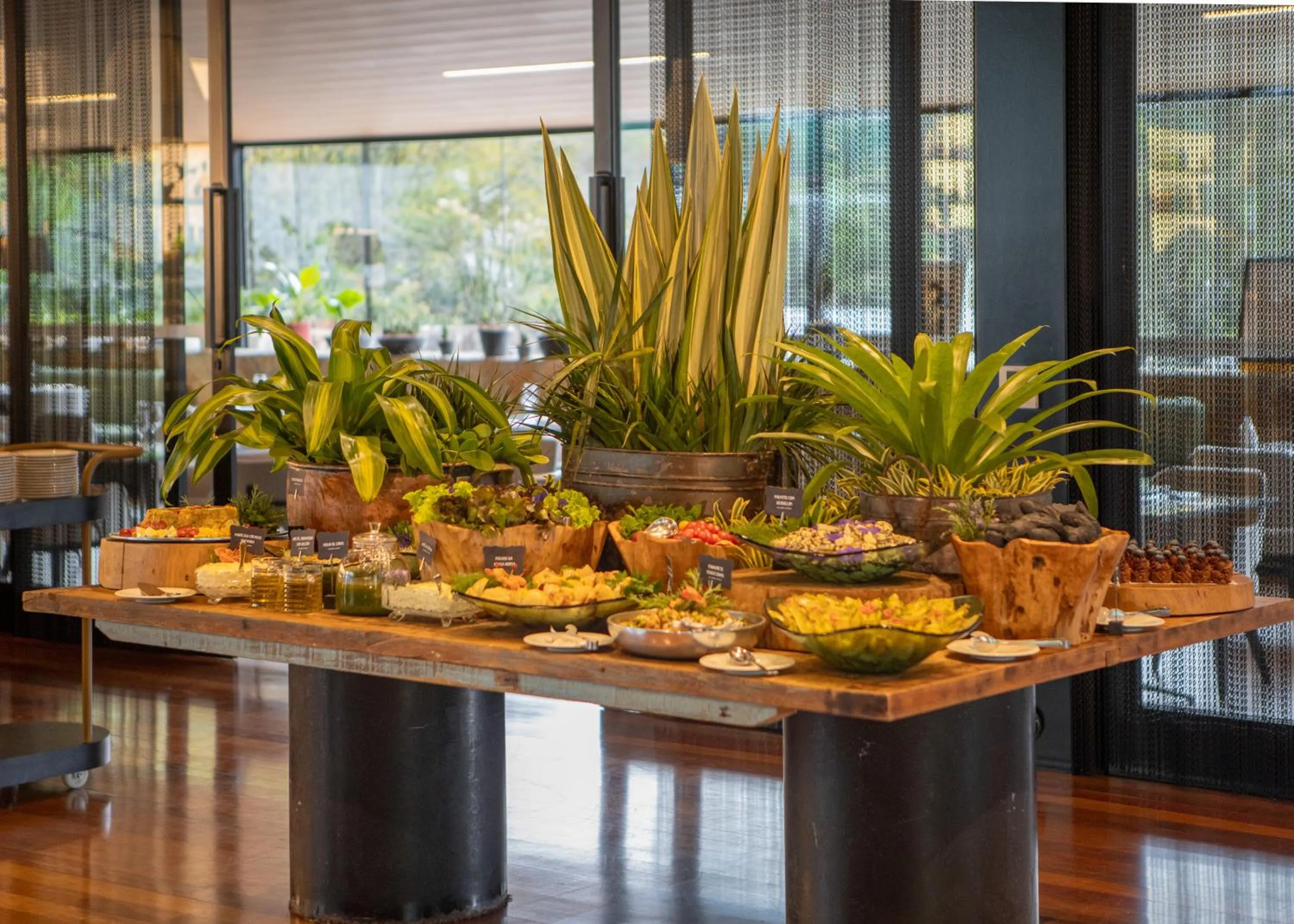 Breakfast in Unique Garden