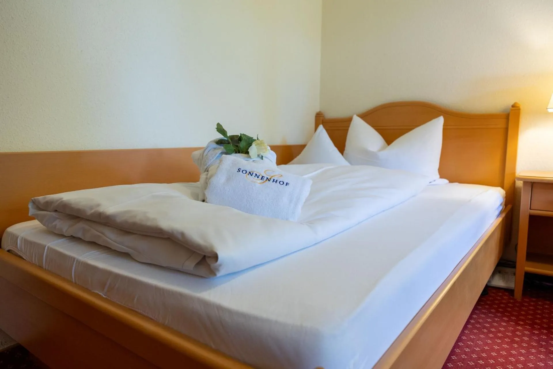 Bed in Hotel Sonnenhof
