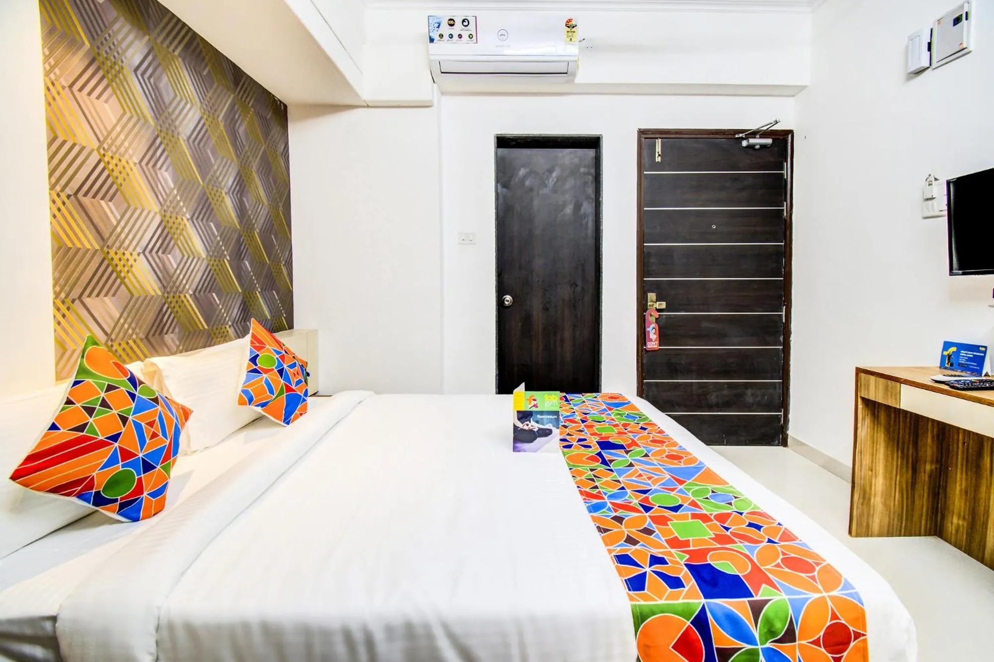 Bed in FabHotel Marvel Bliss - Nr Trump Towers