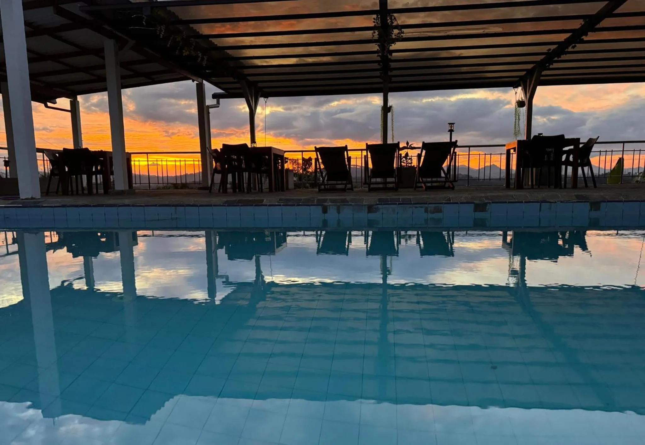 Pool view in Lotus Villa Kandy
