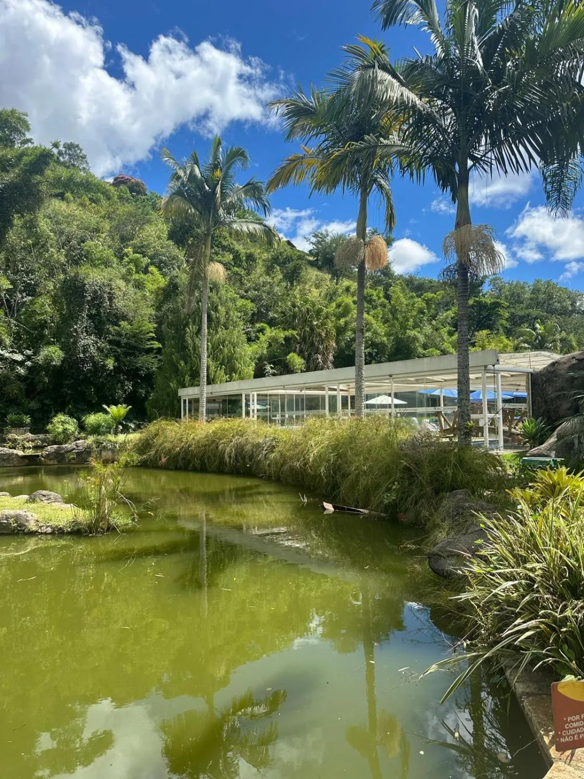 Garden view in Pousada Cantagalo