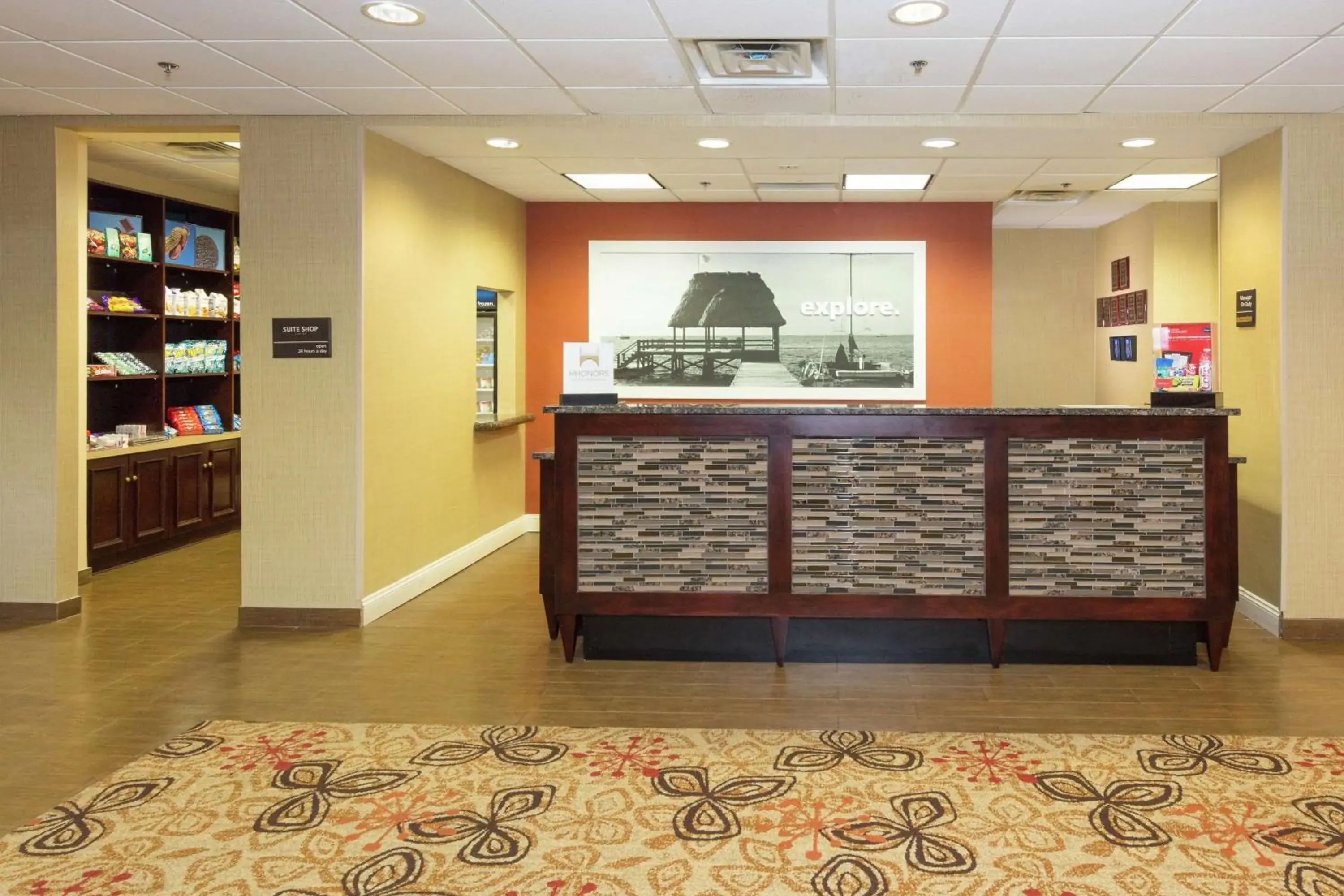 Lobby or reception in Hampton Inn & Suites Jacksonville-Airport Lobby or reception in Hampton Inn & Suites Jacksonville-Airport