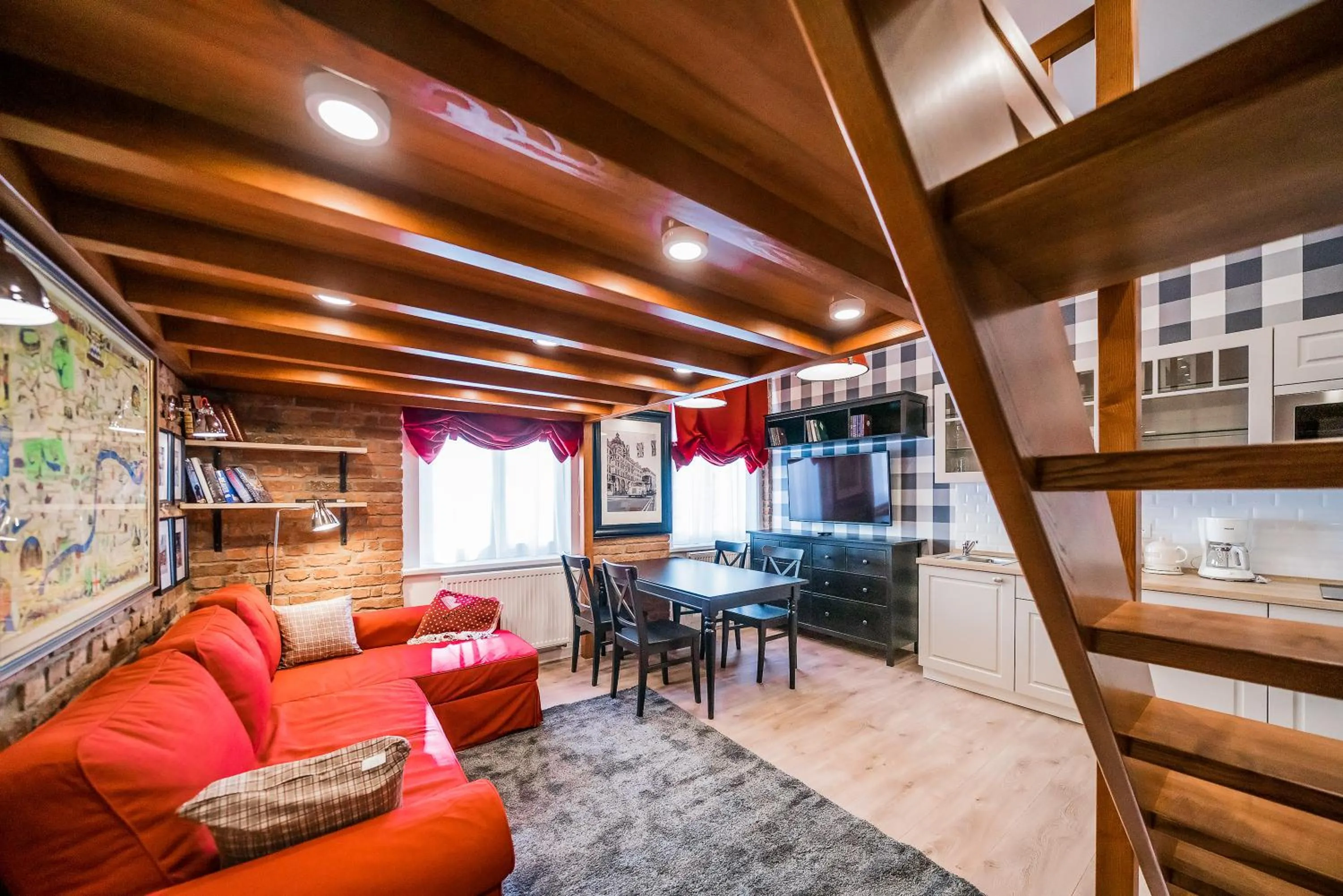 Seating area in Revelton Studios Karlovy Vary