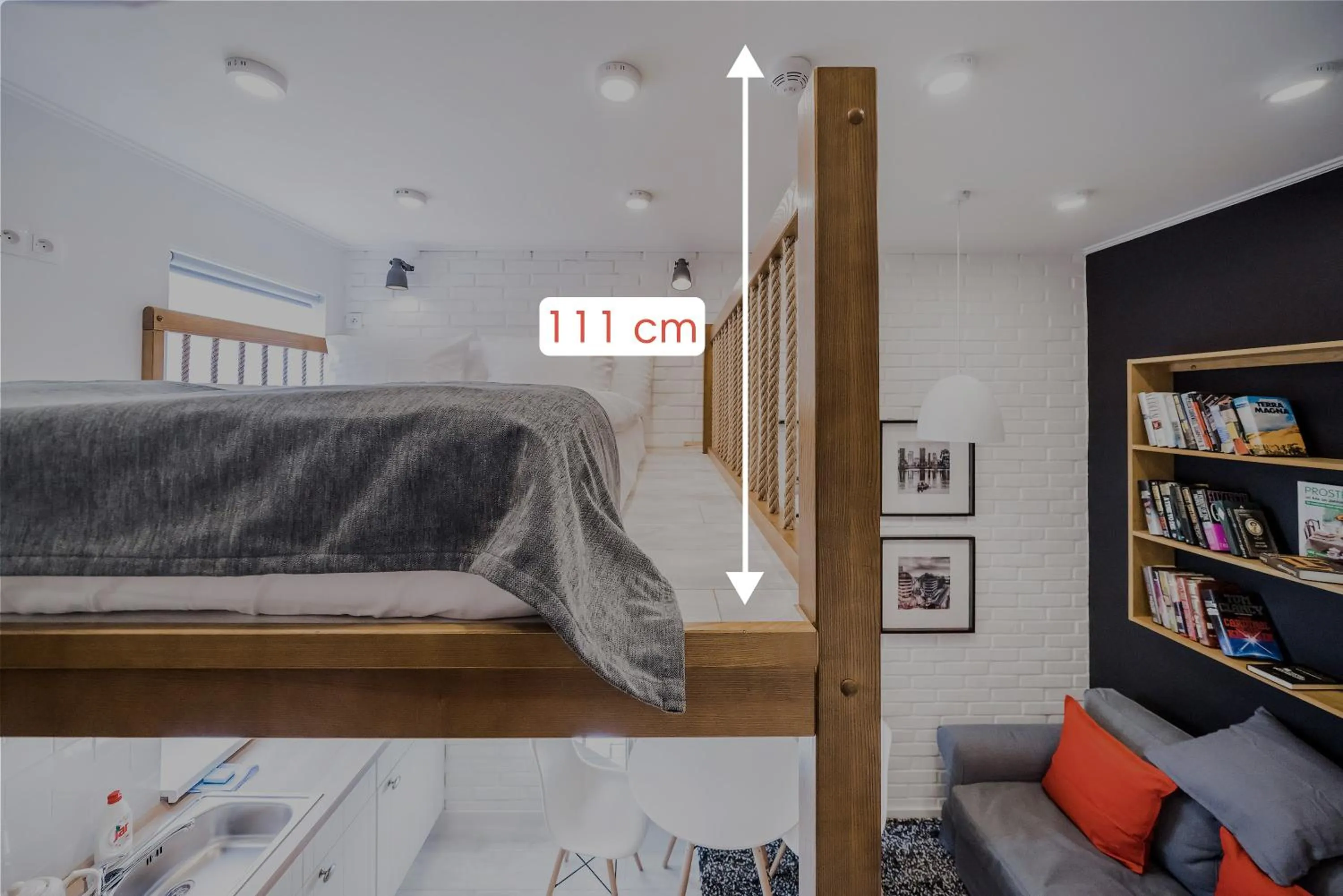 Bed in Revelton Studios Karlovy Vary