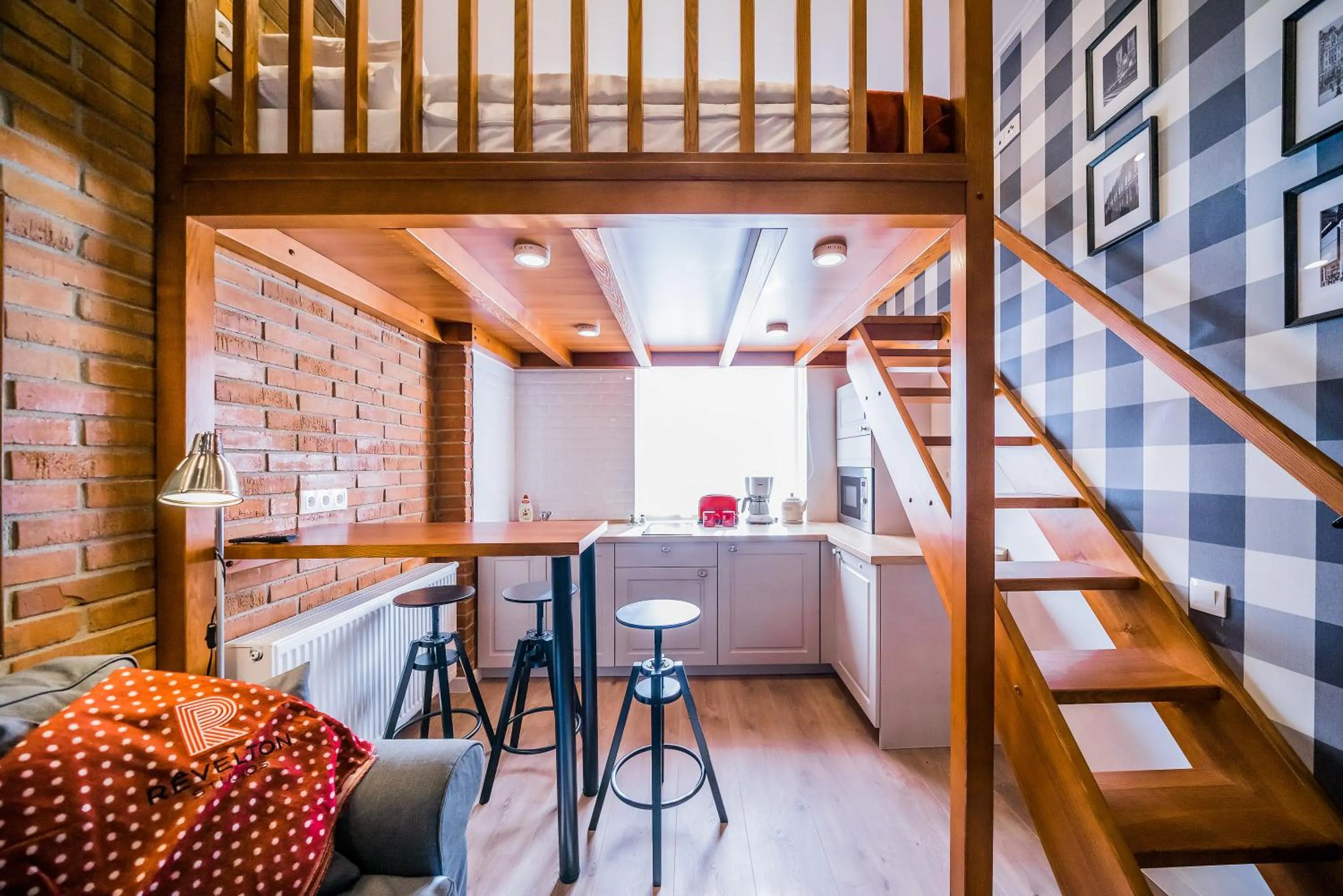 Kitchen or kitchenette in Revelton Studios Karlovy Vary