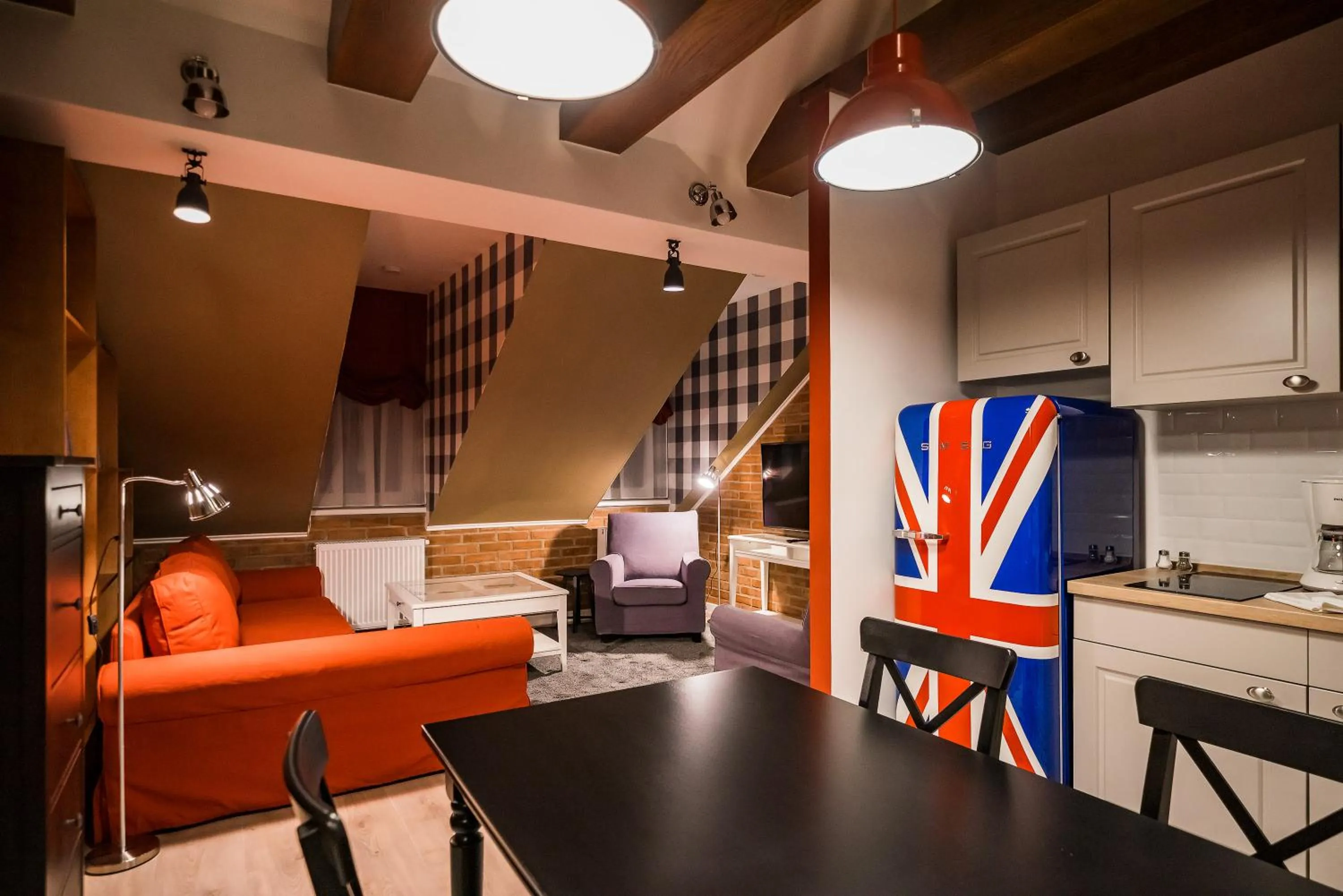 Kitchen or kitchenette in Revelton Studios Karlovy Vary