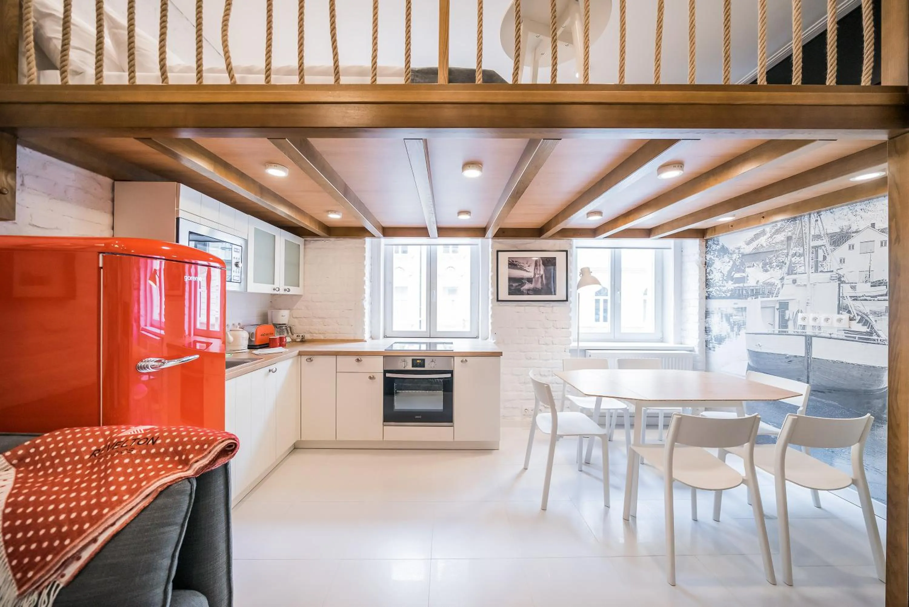 Kitchen or kitchenette in Revelton Studios Karlovy Vary