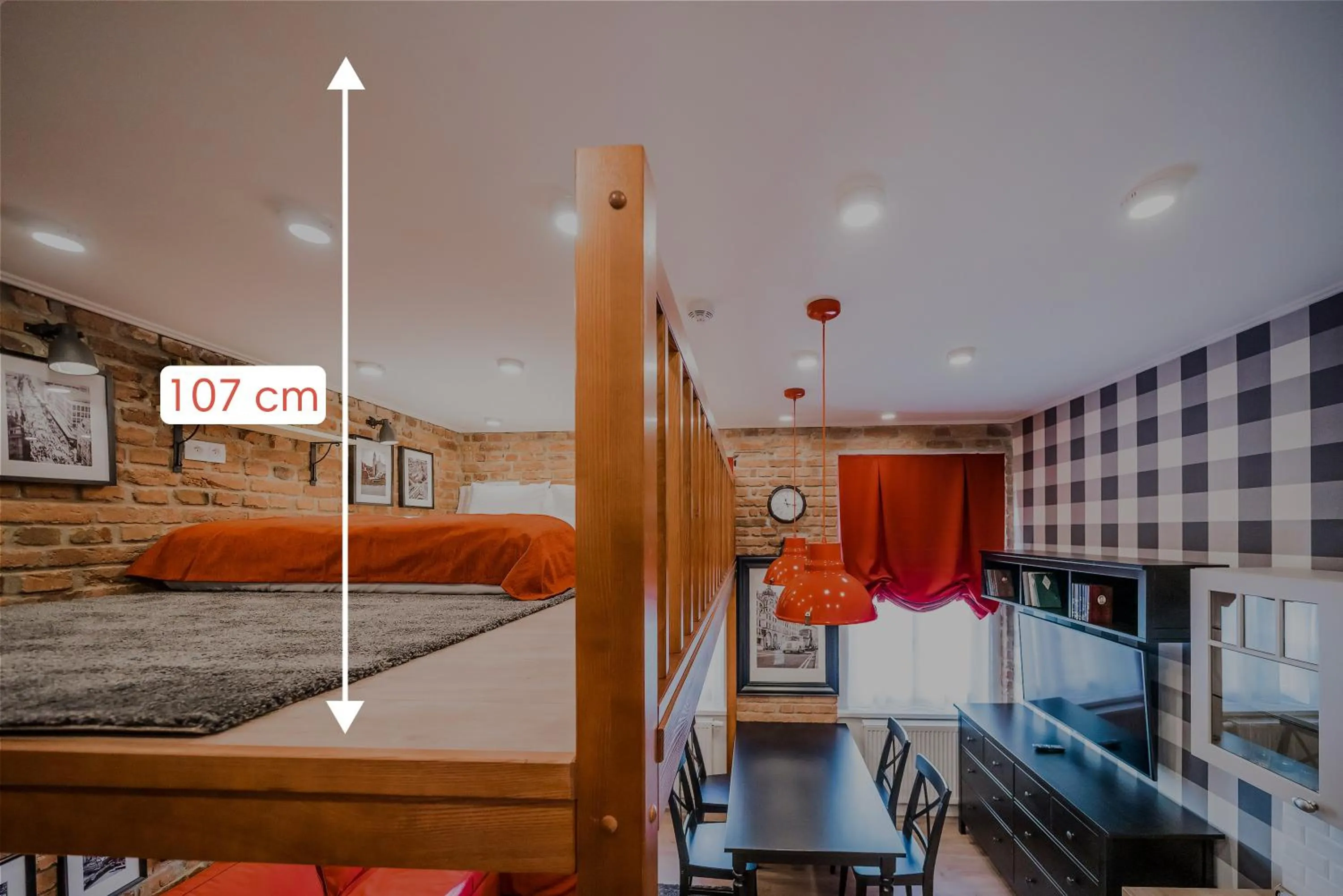 Bed in Revelton Studios Karlovy Vary