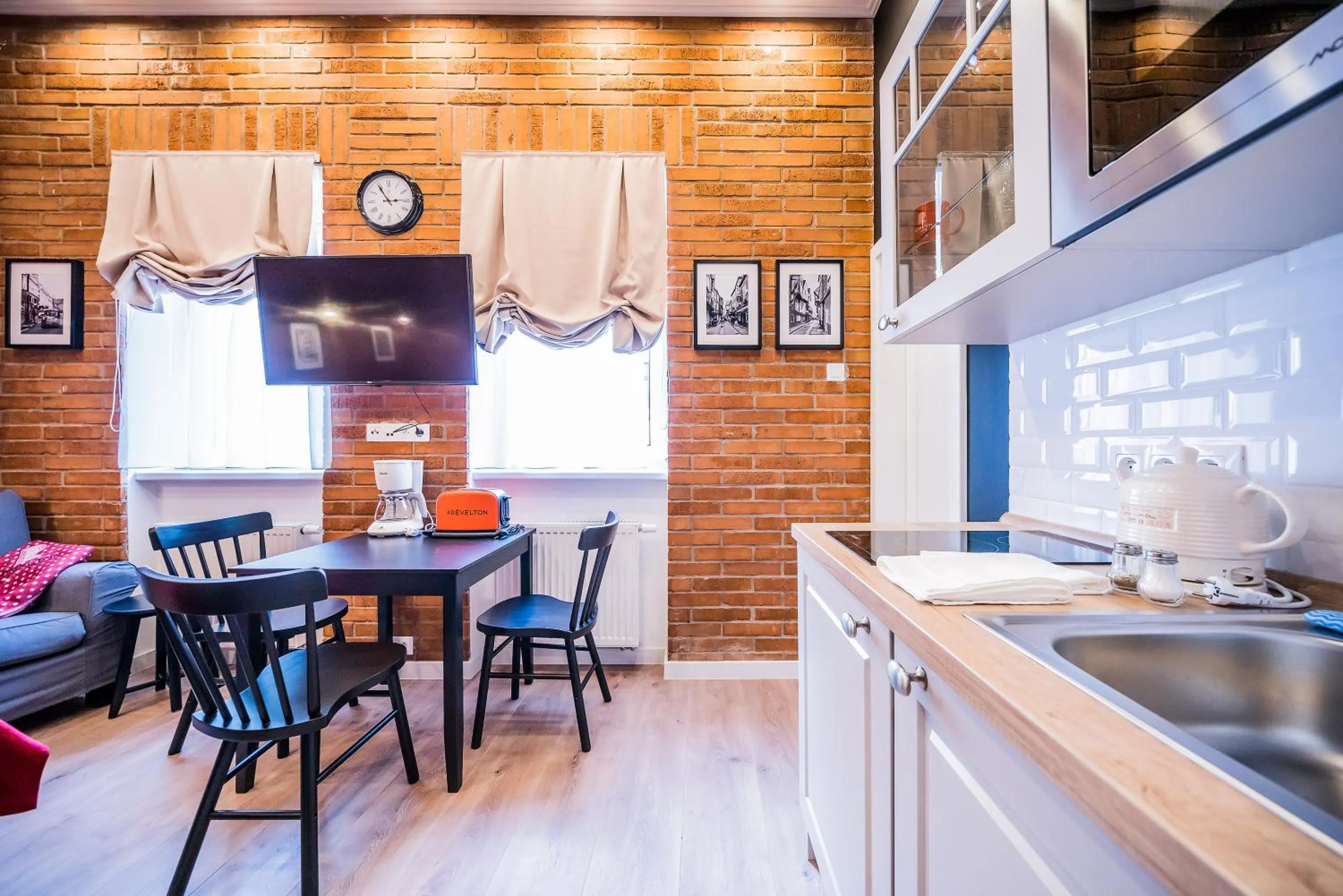 Kitchen or kitchenette in Revelton Studios Karlovy Vary