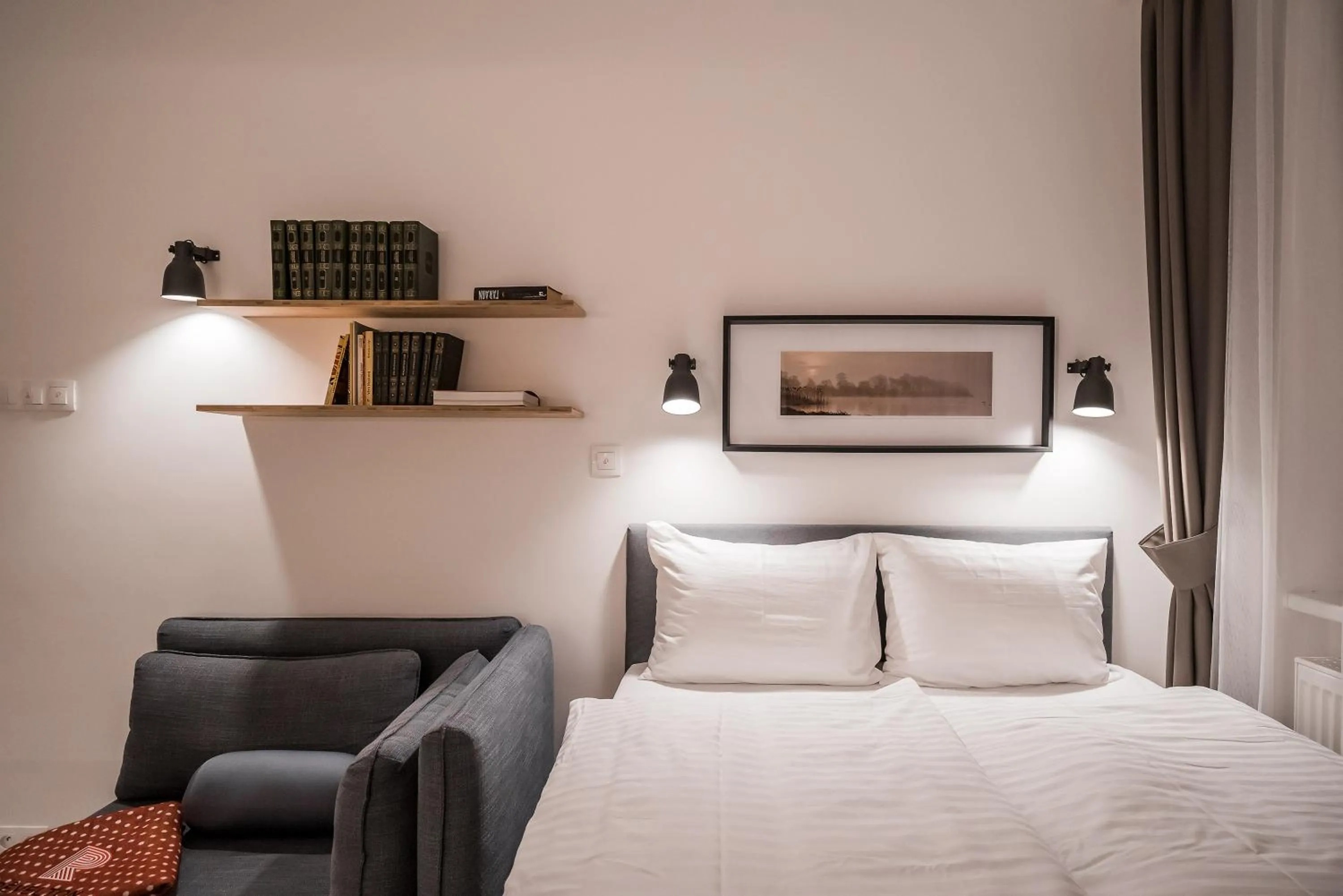 Bed in Revelton Studios Karlovy Vary