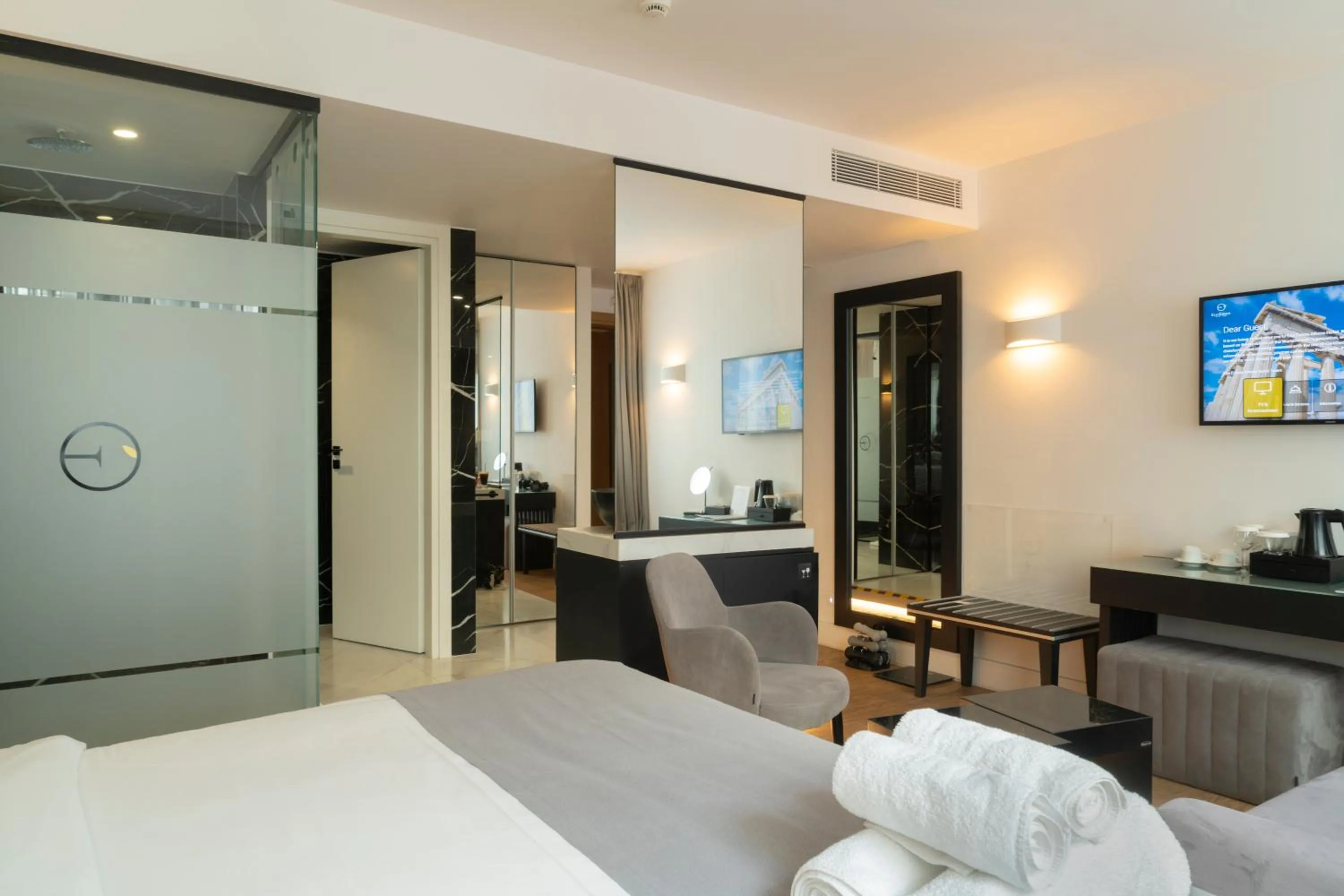 Bed in Elia Ermou Athens Hotel