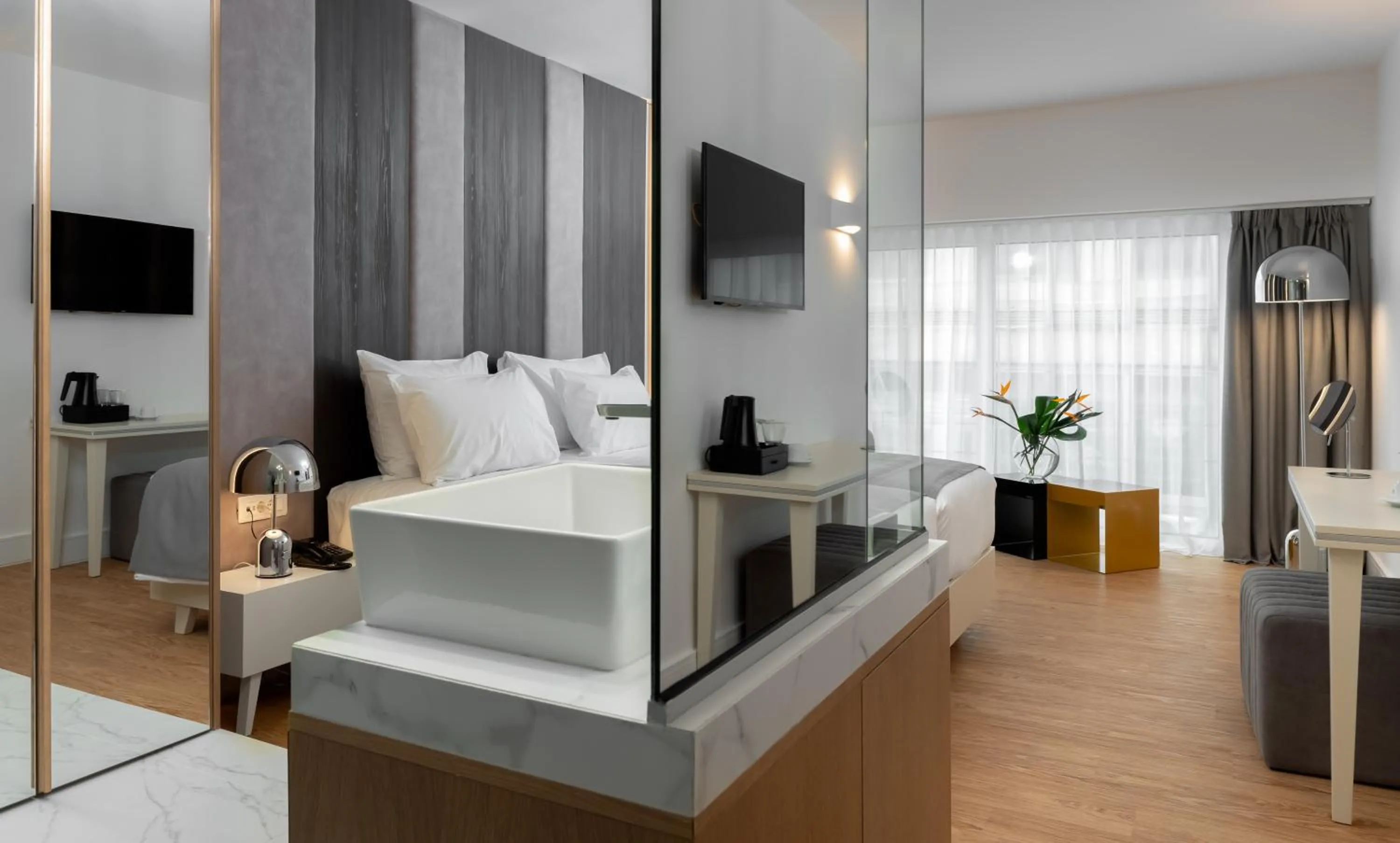 Bed in Elia Ermou Athens Hotel