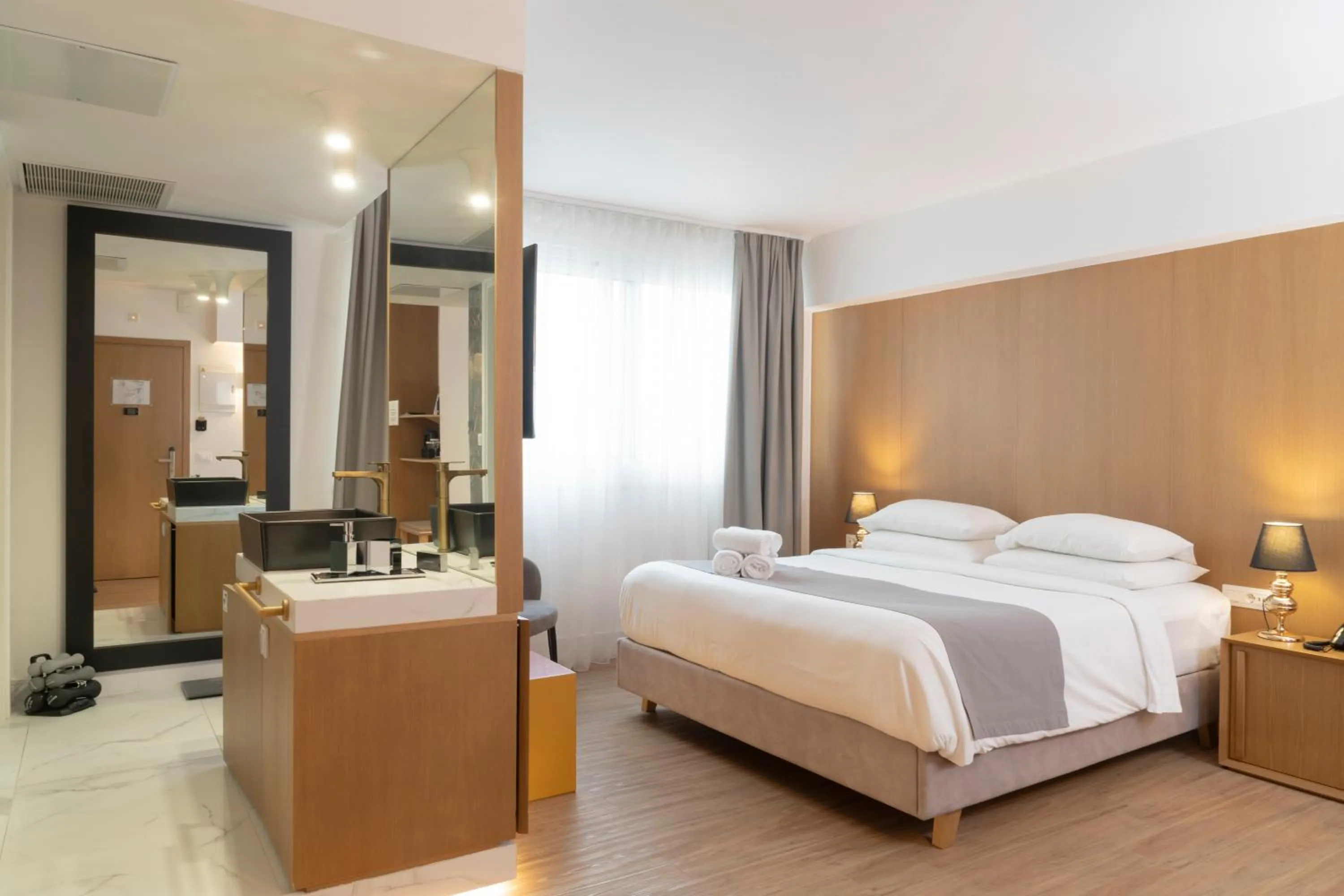 Bed in Elia Ermou Athens Hotel