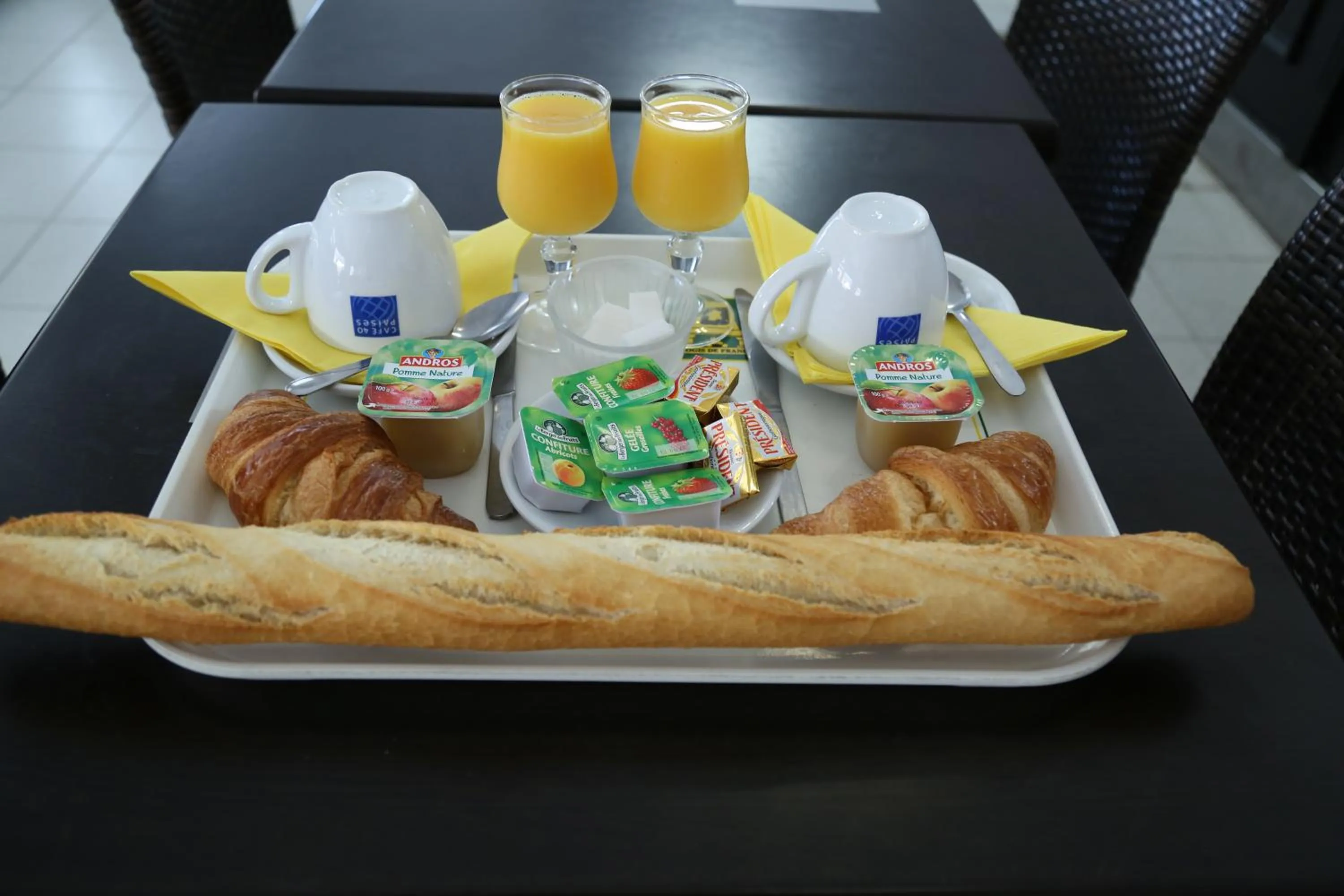 Continental breakfast in Hotel Myriam Vias Plage