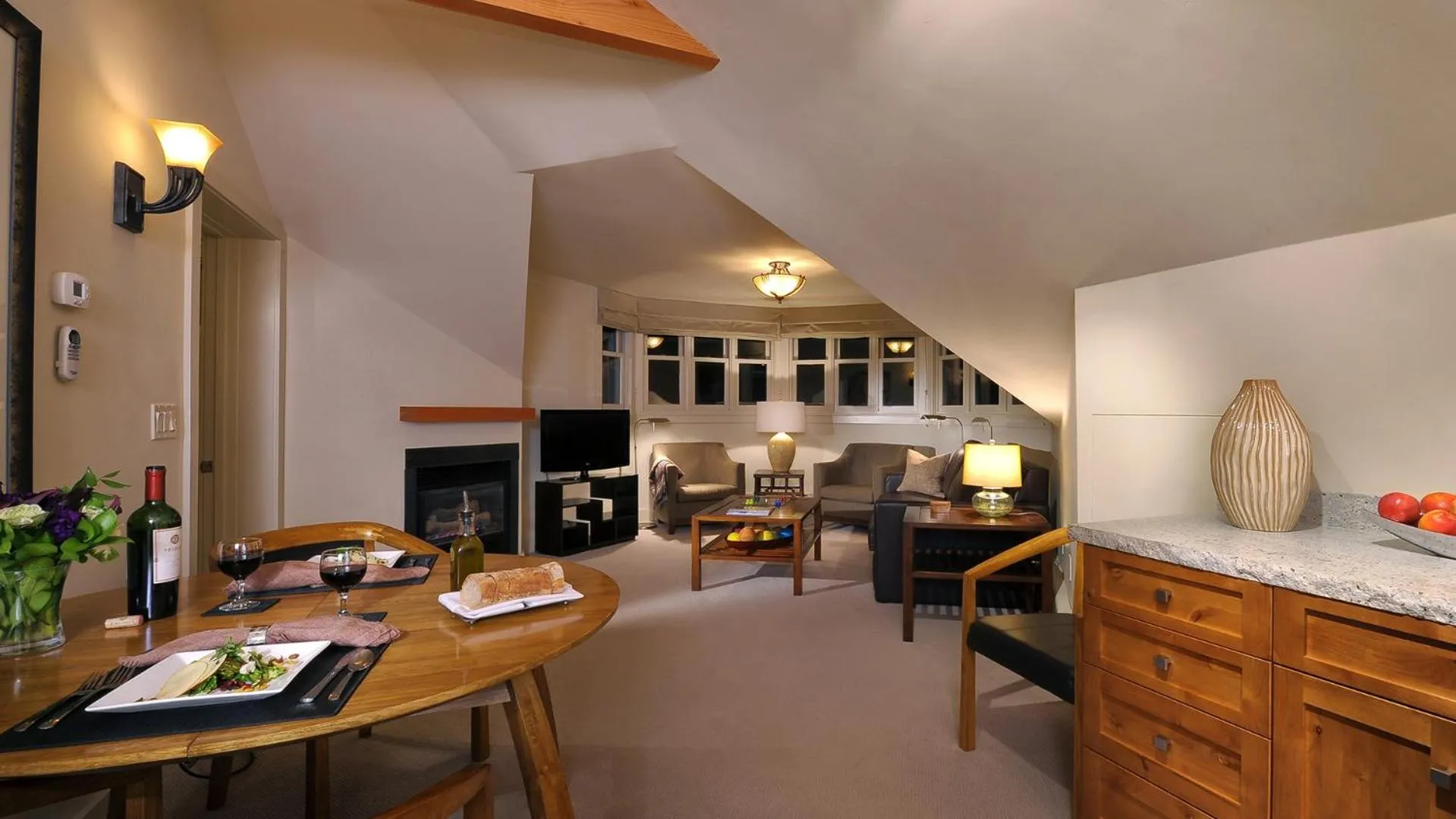 Seating area in Hotel Columbia