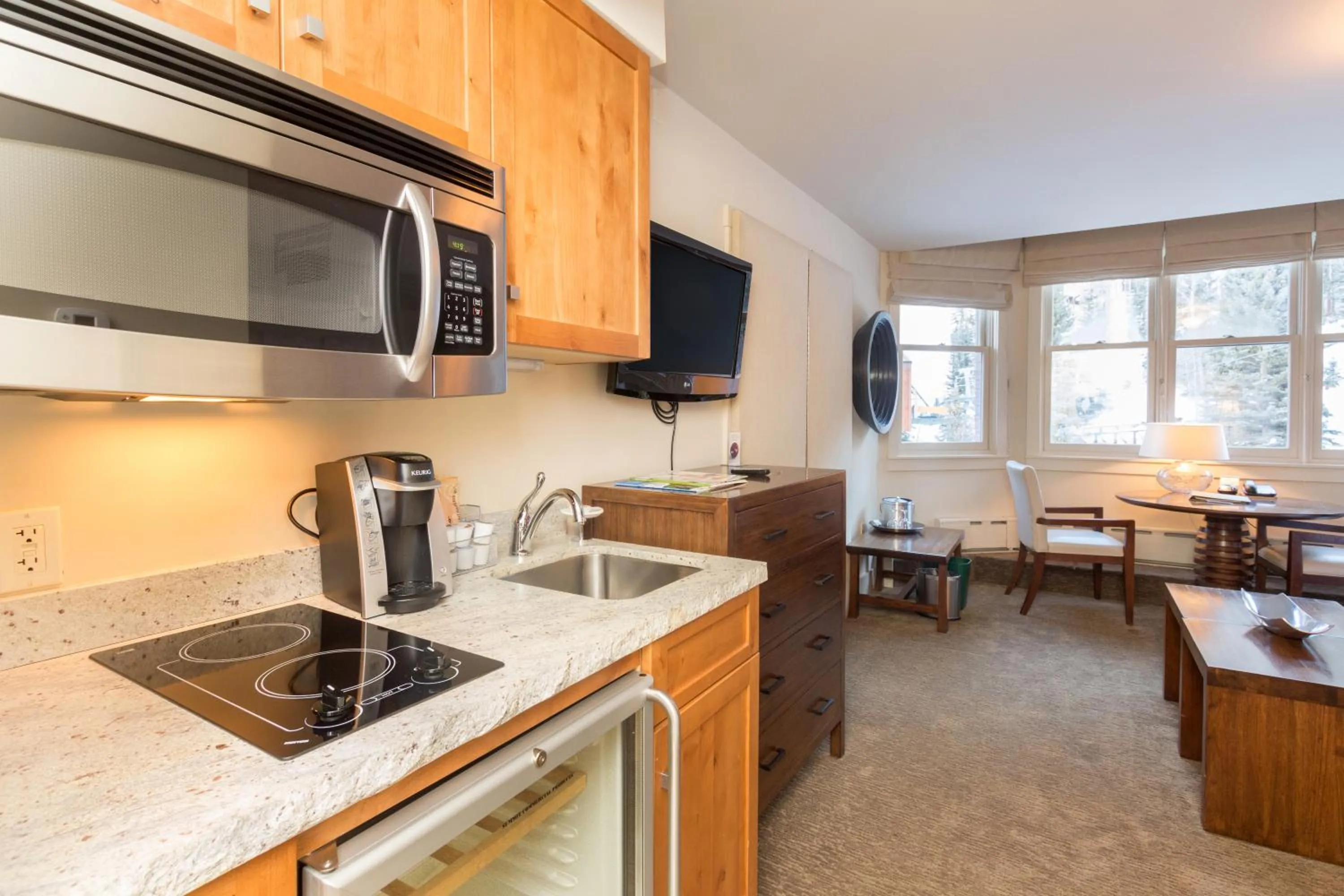 Kitchen or kitchenette in Hotel Columbia