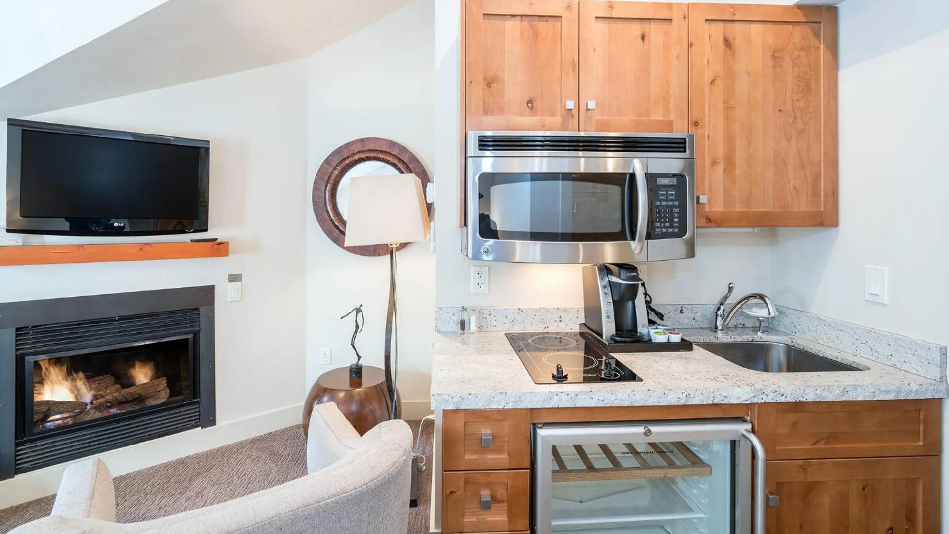 Kitchen or kitchenette in Hotel Columbia