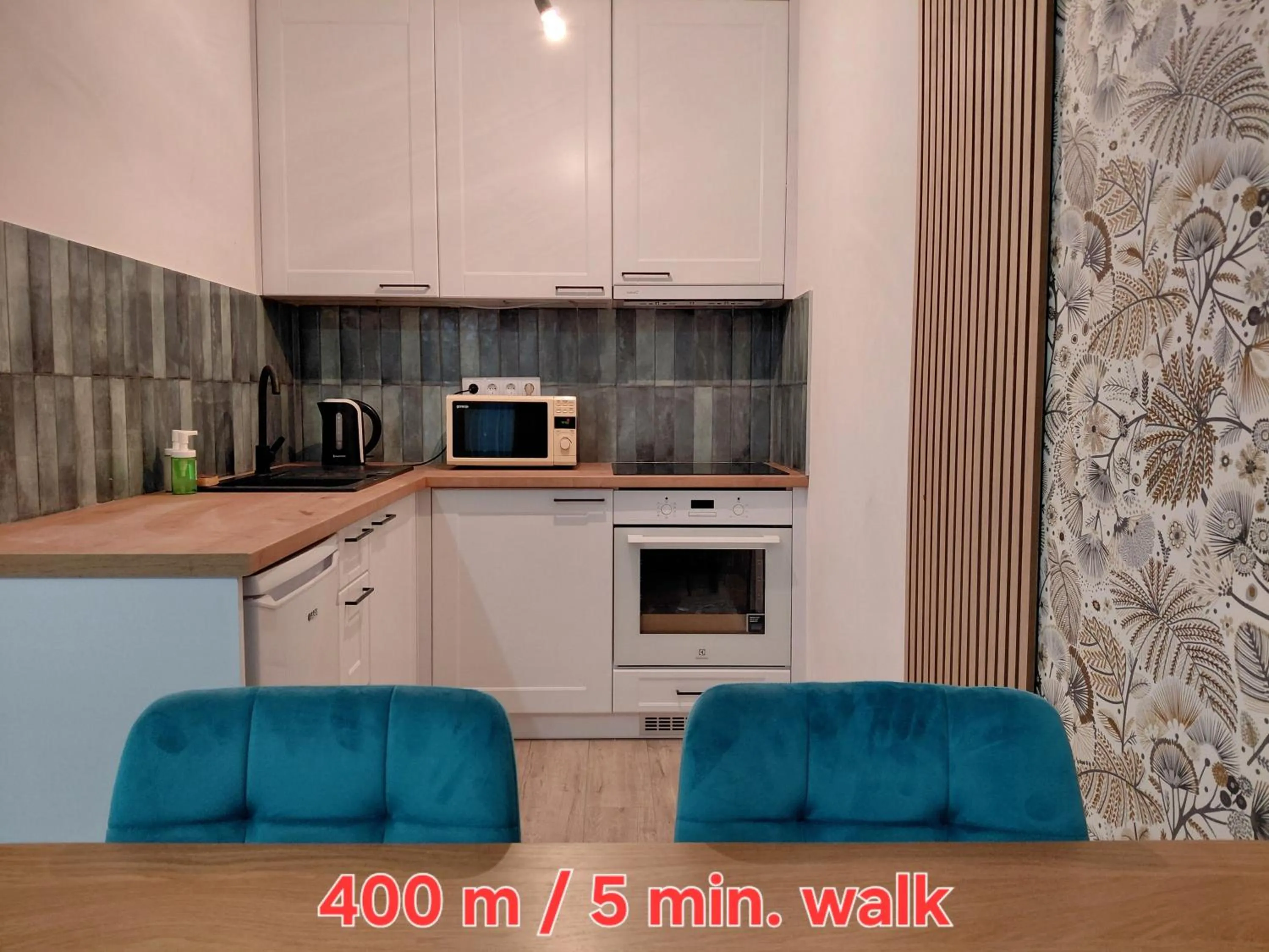 kitchen in Nova City Apartments