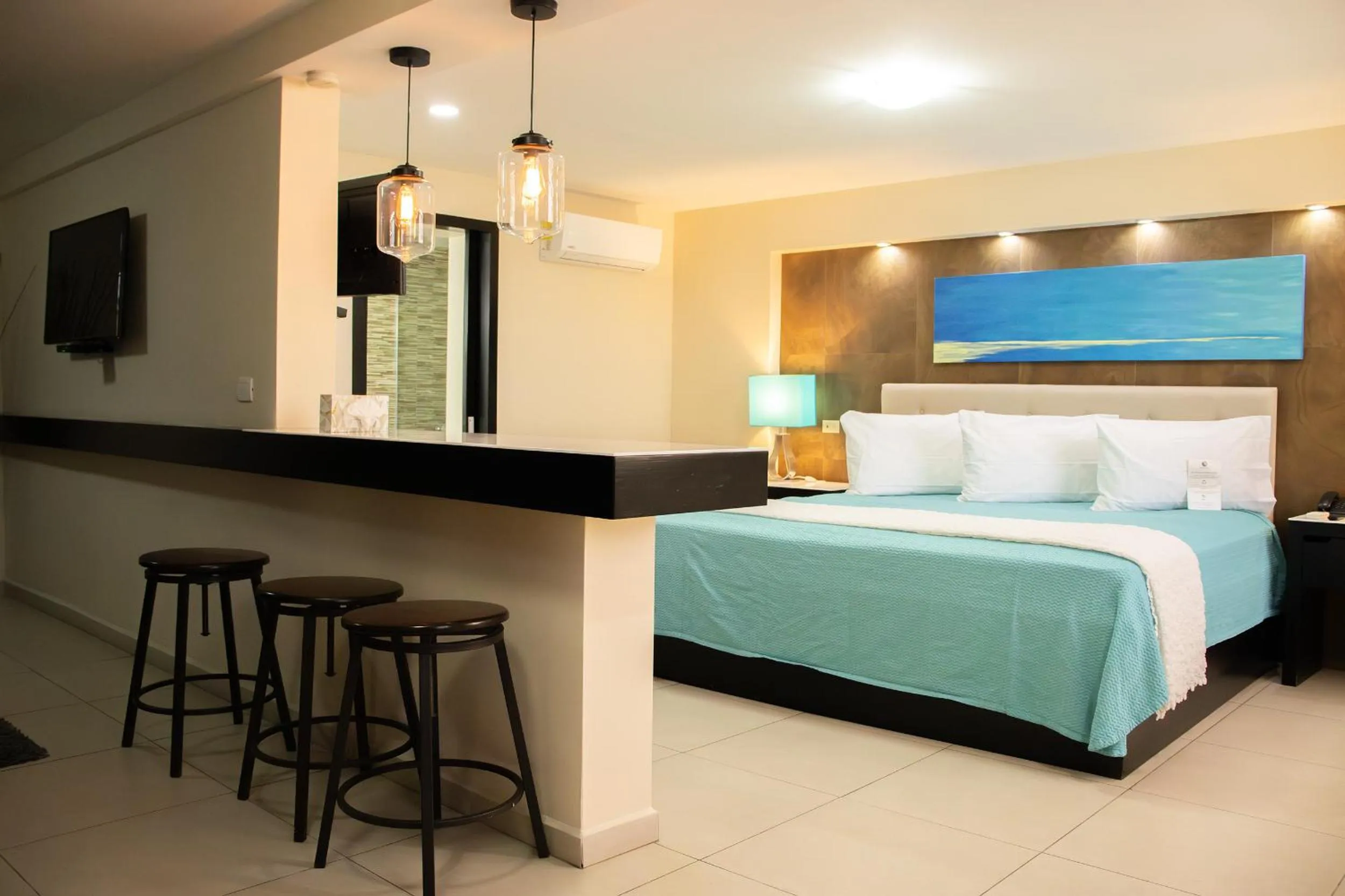 Bed in Baja Inn Hoteles Ensenada