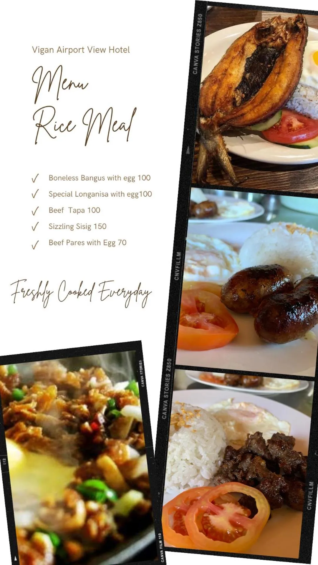 Meals in Airport View Hotel Vigan