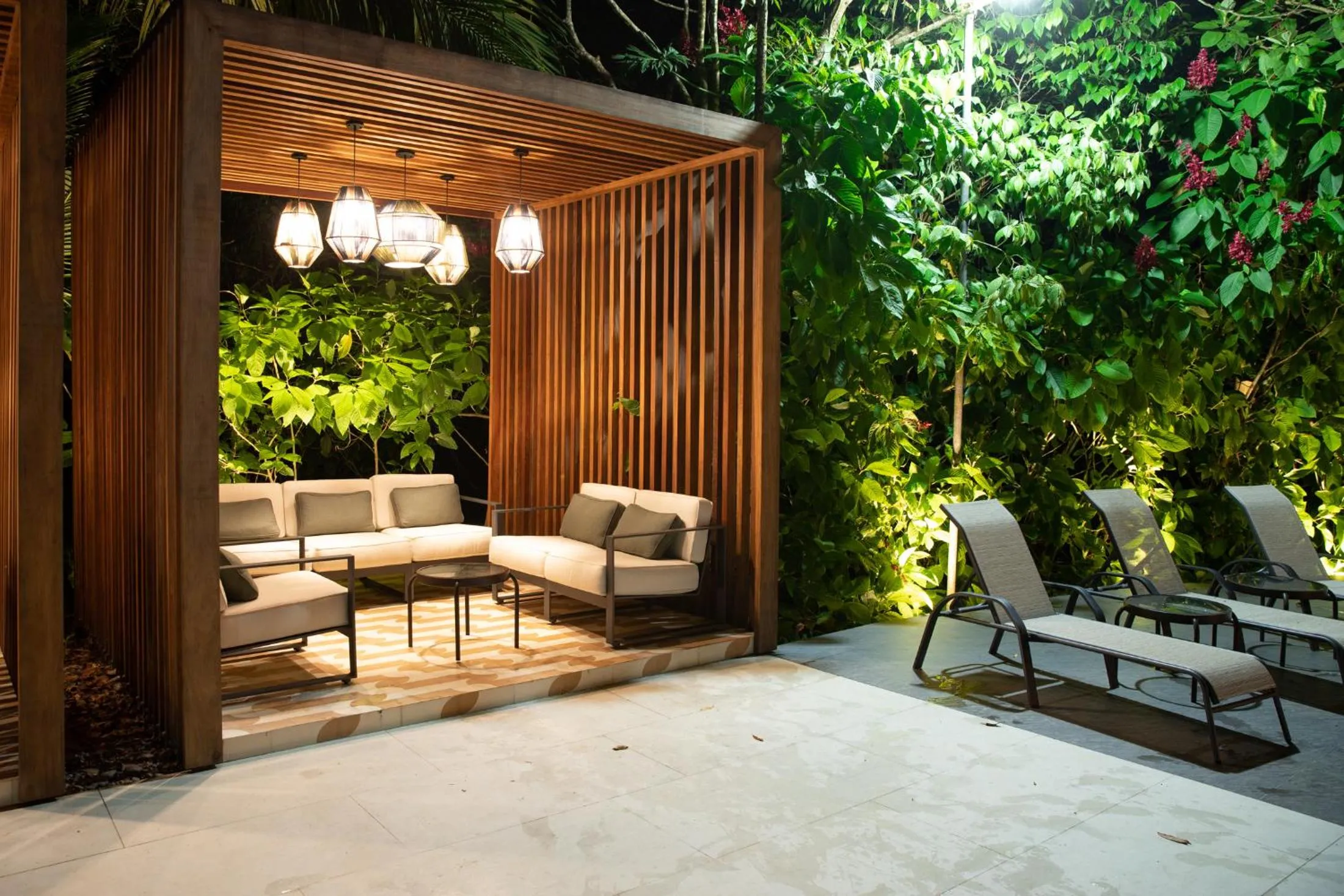 Living room in Pachira Lodge
