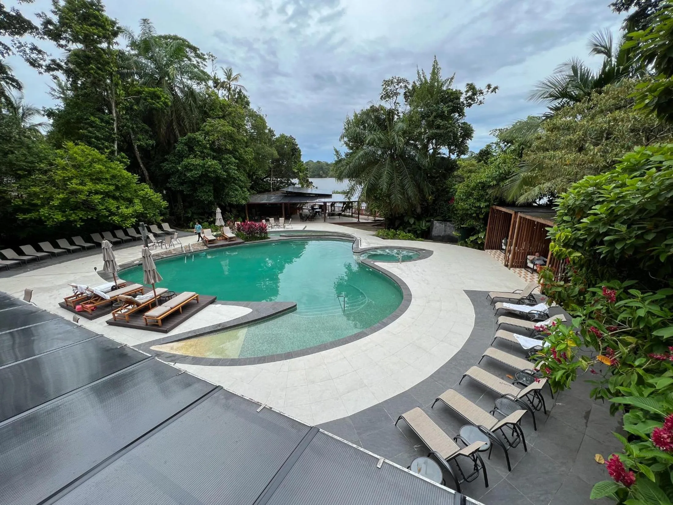 Pool view in Pachira Lodge