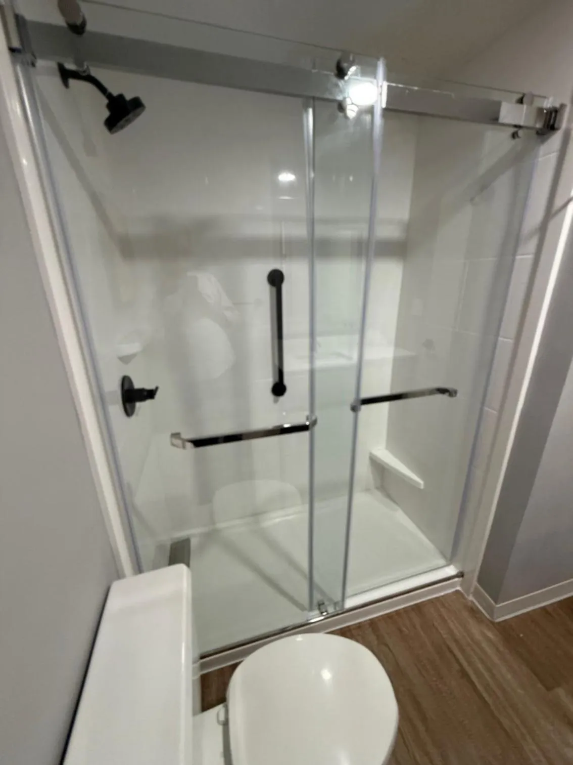 Shower in Ramada by Wyndham Albuquerque Midtown