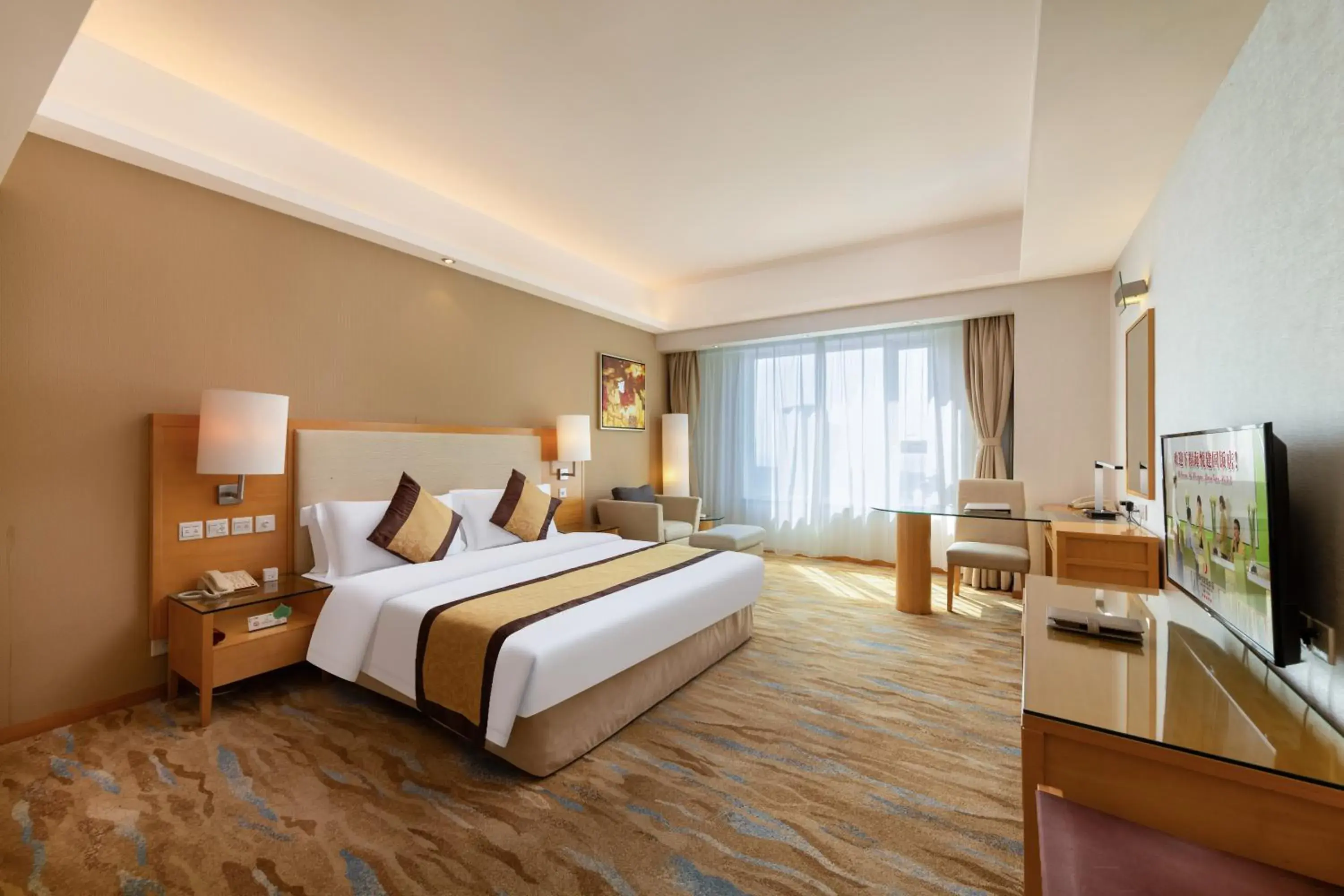 Deluxe Queen Room in Weihai Haiyue Jianguo Hotel Deluxe Queen Room in Weihai Haiyue Jianguo Hotel